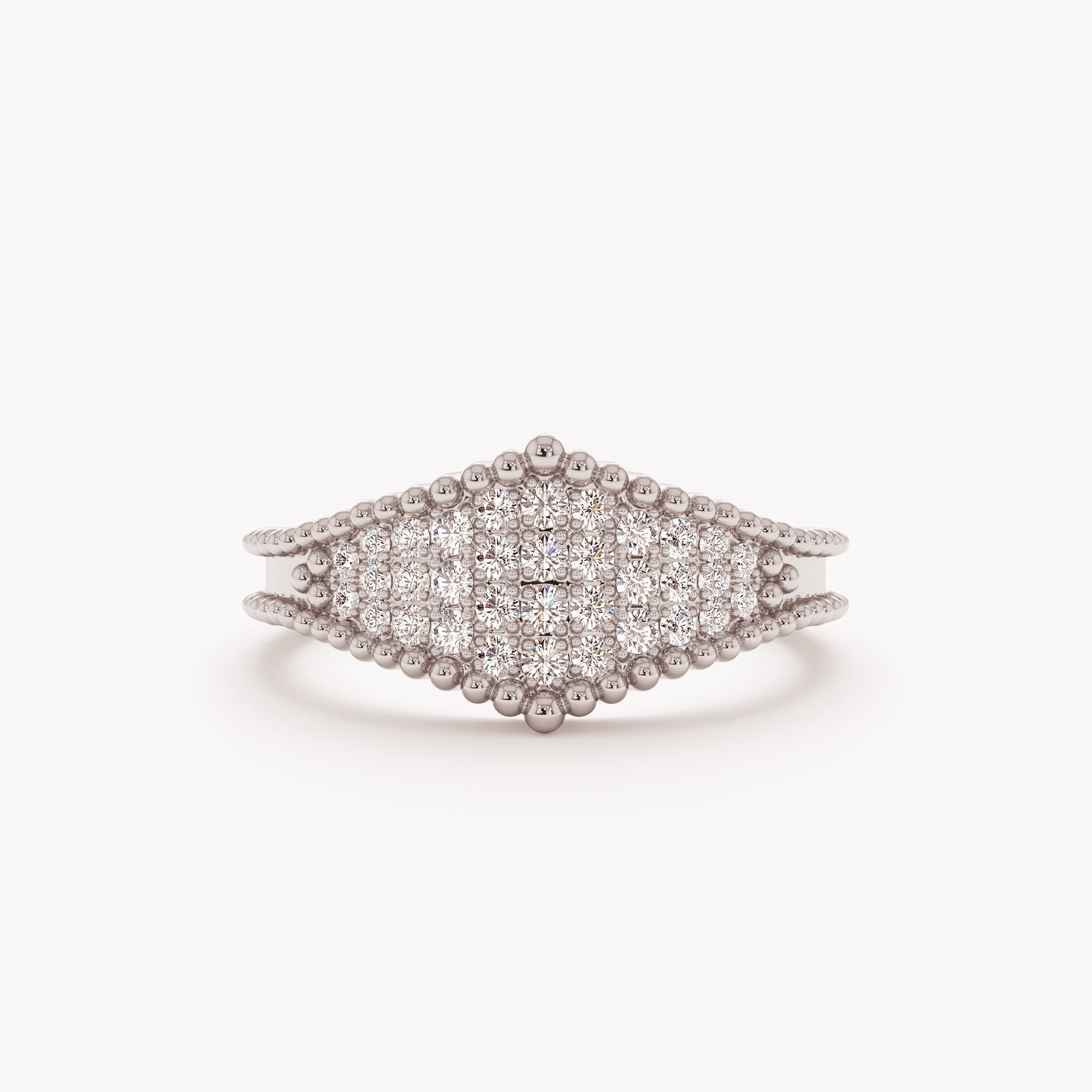 Milgrain Guardian Diamond Band