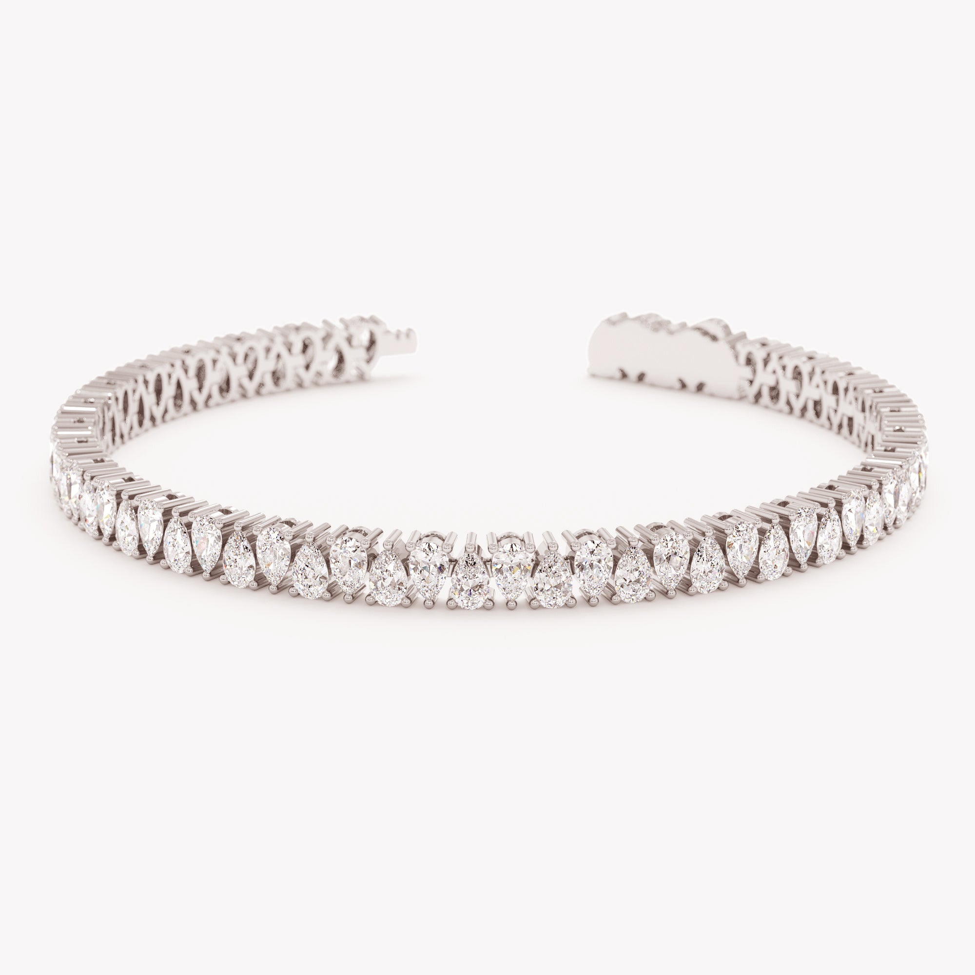 Glistening Pear Tennis Bracelet