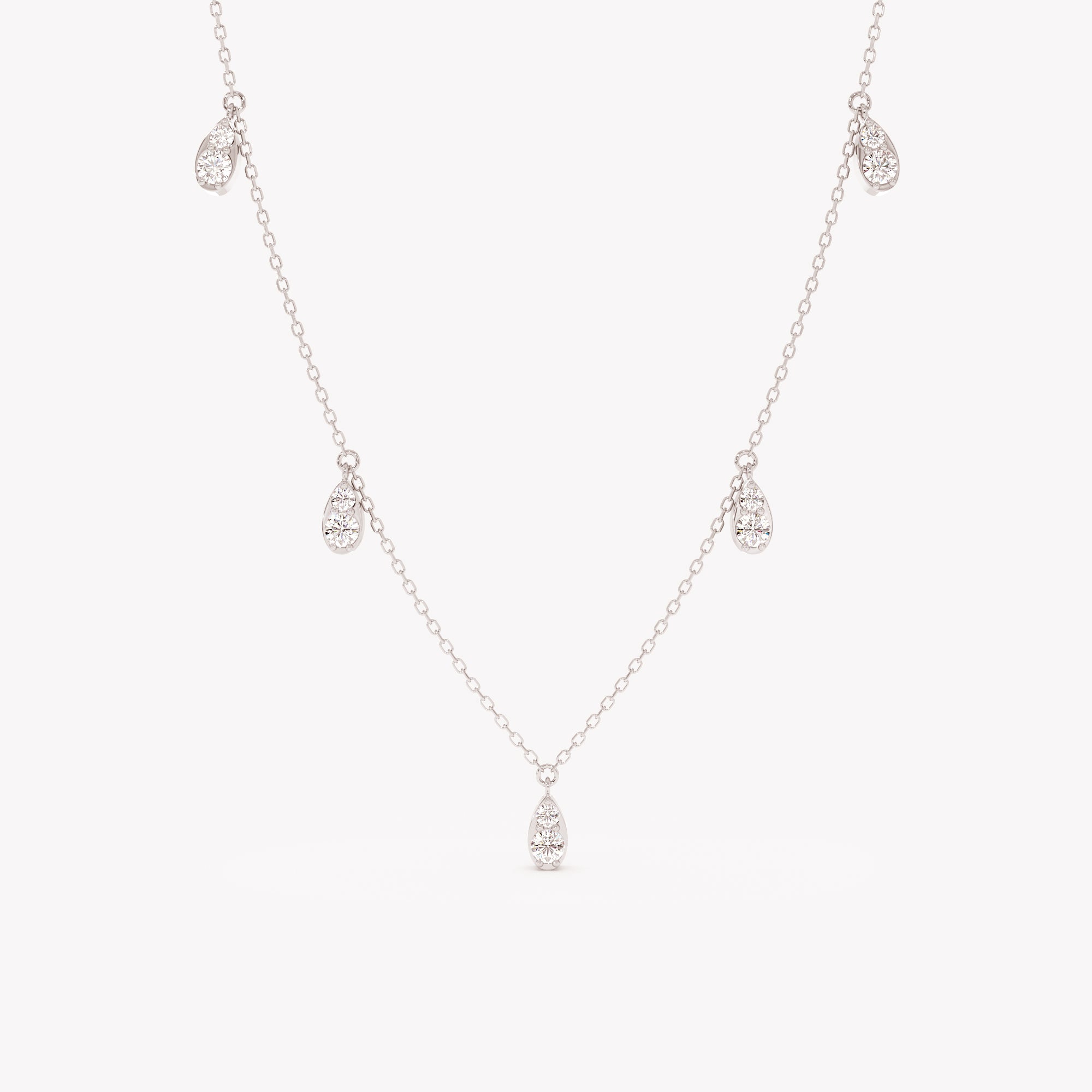 Dainty Sterling Teardrop Necklace