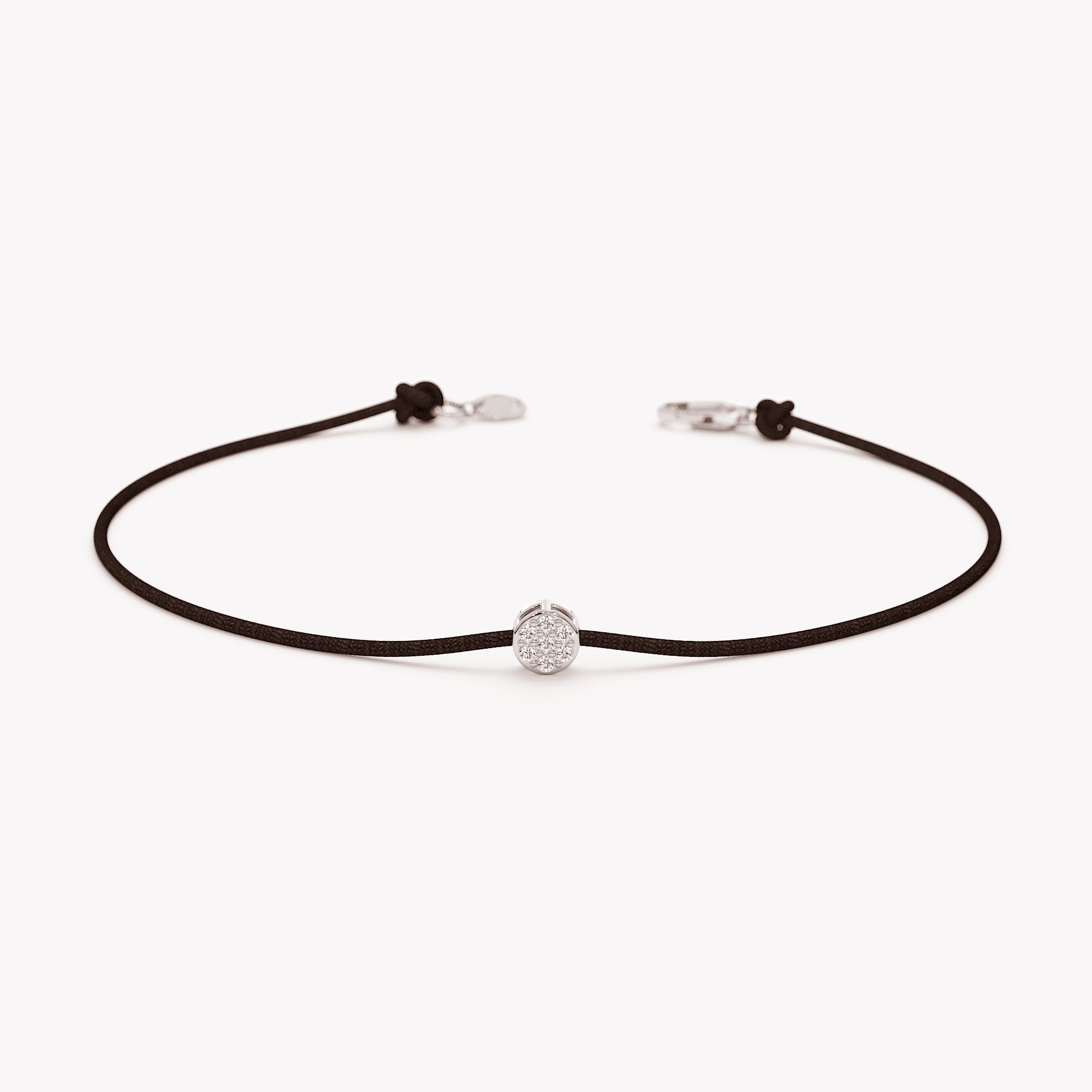 Sparkling Disc Thread Bracelet