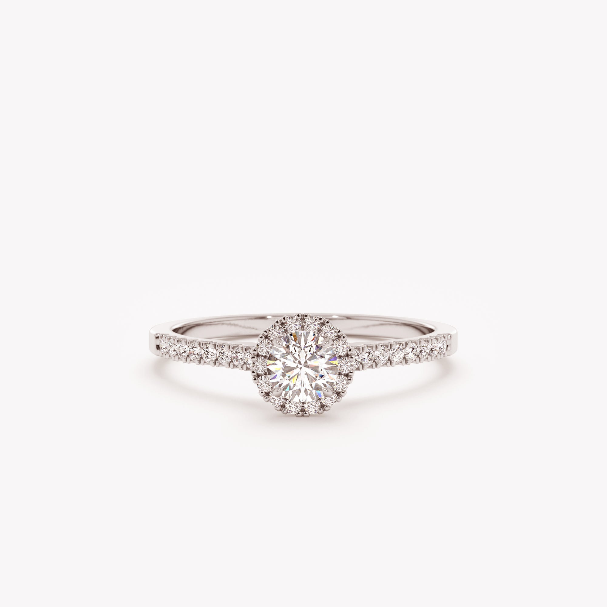 Divine Halo Round Diamond Ring