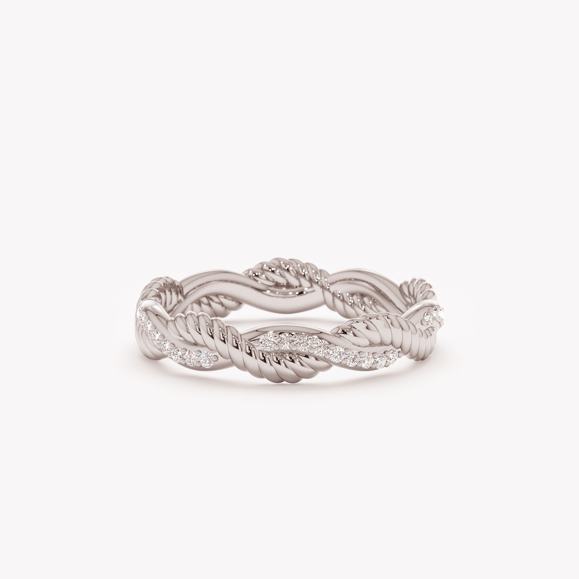 Spiral Spark Diamond Ring