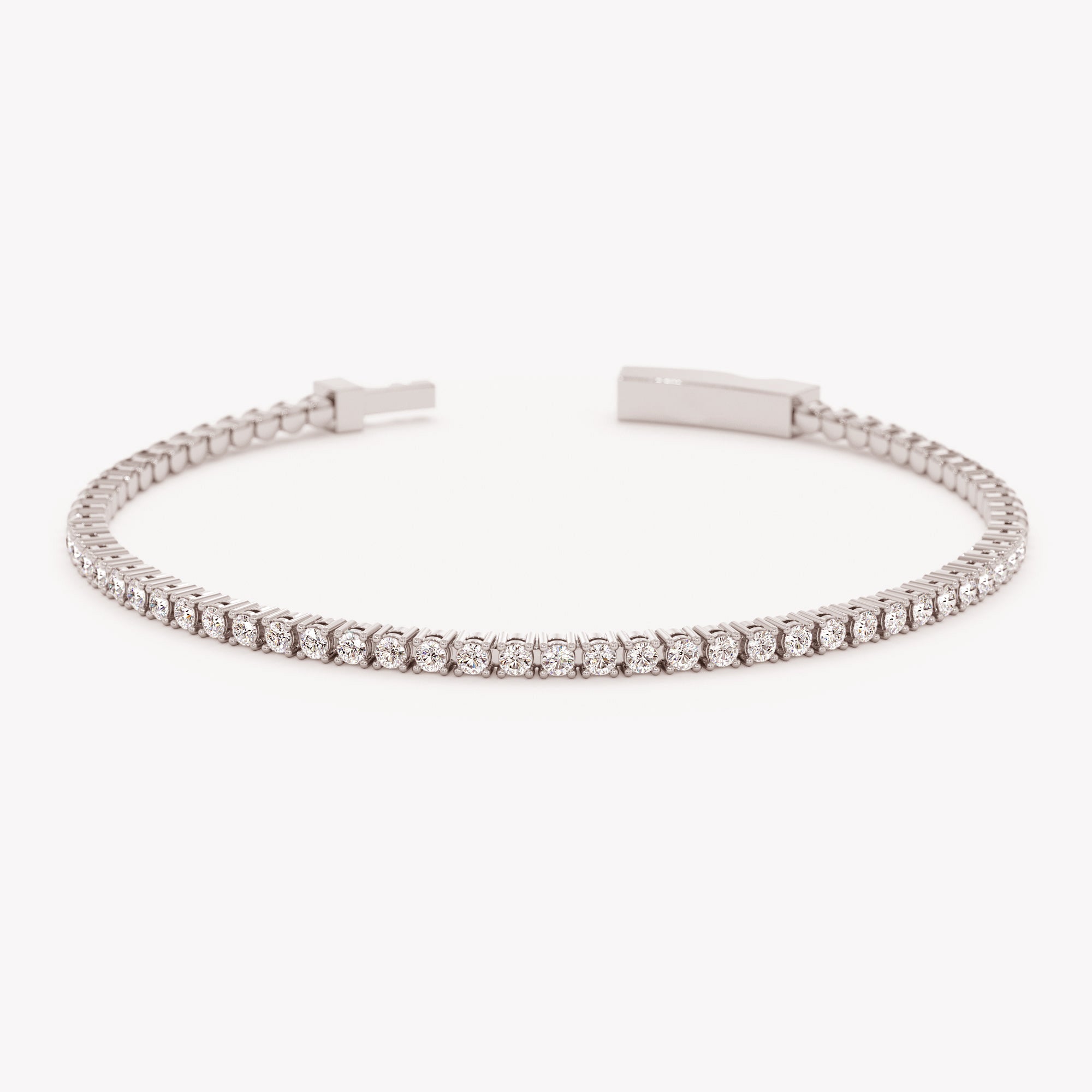 Minimalist Beaded Half Eternity Bracelet