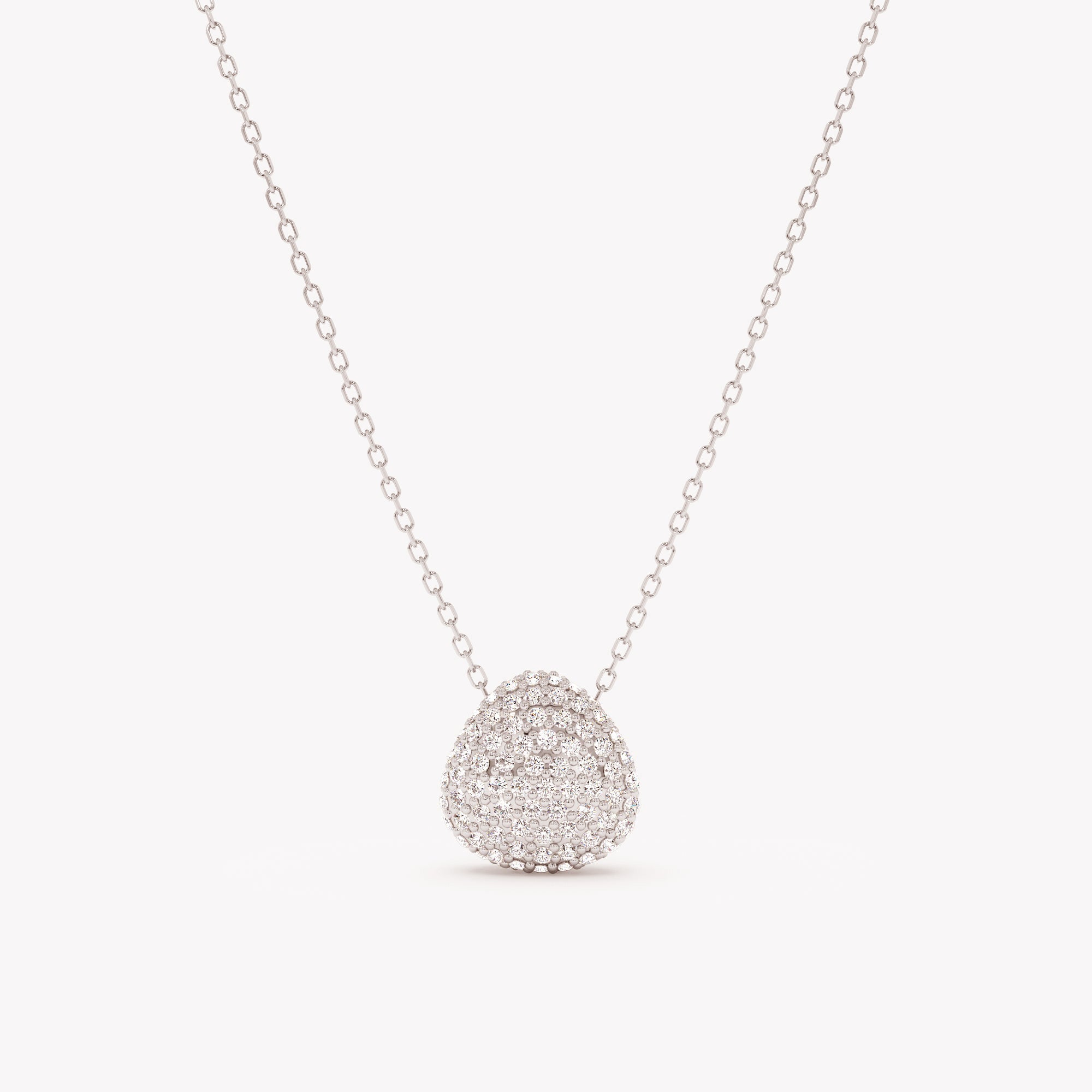 Glamour Pave Pendant Necklace
