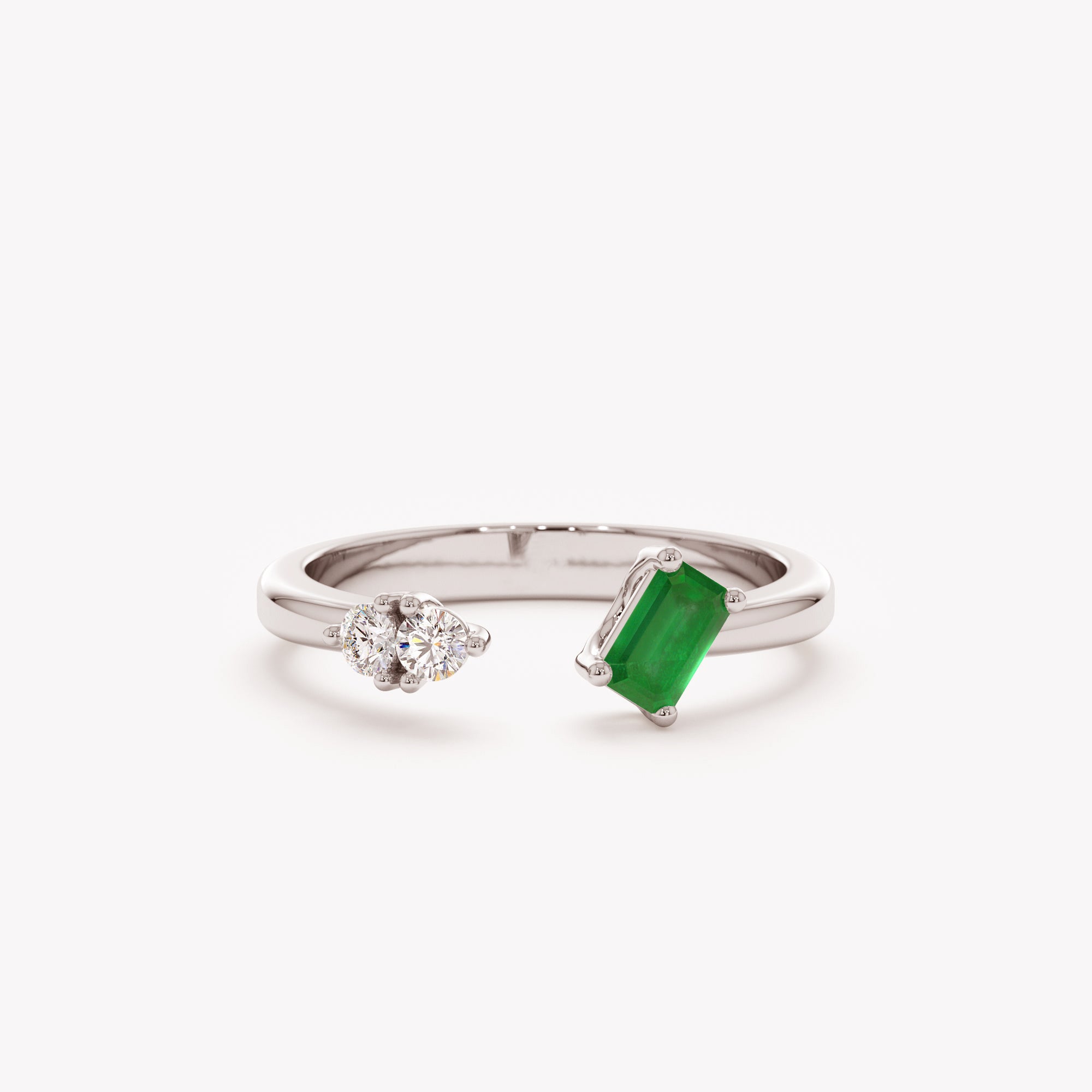 Emerald Ray Open Ring