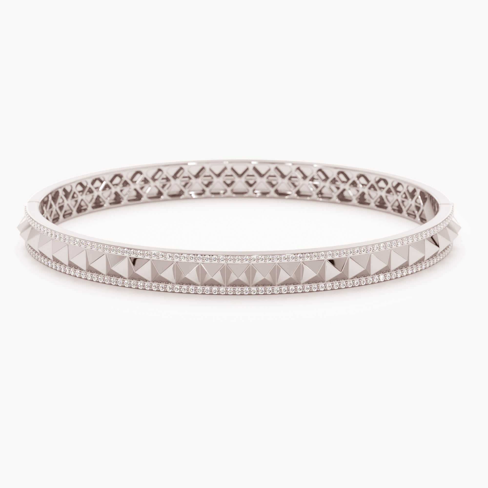 Modern Pyramid Bangle