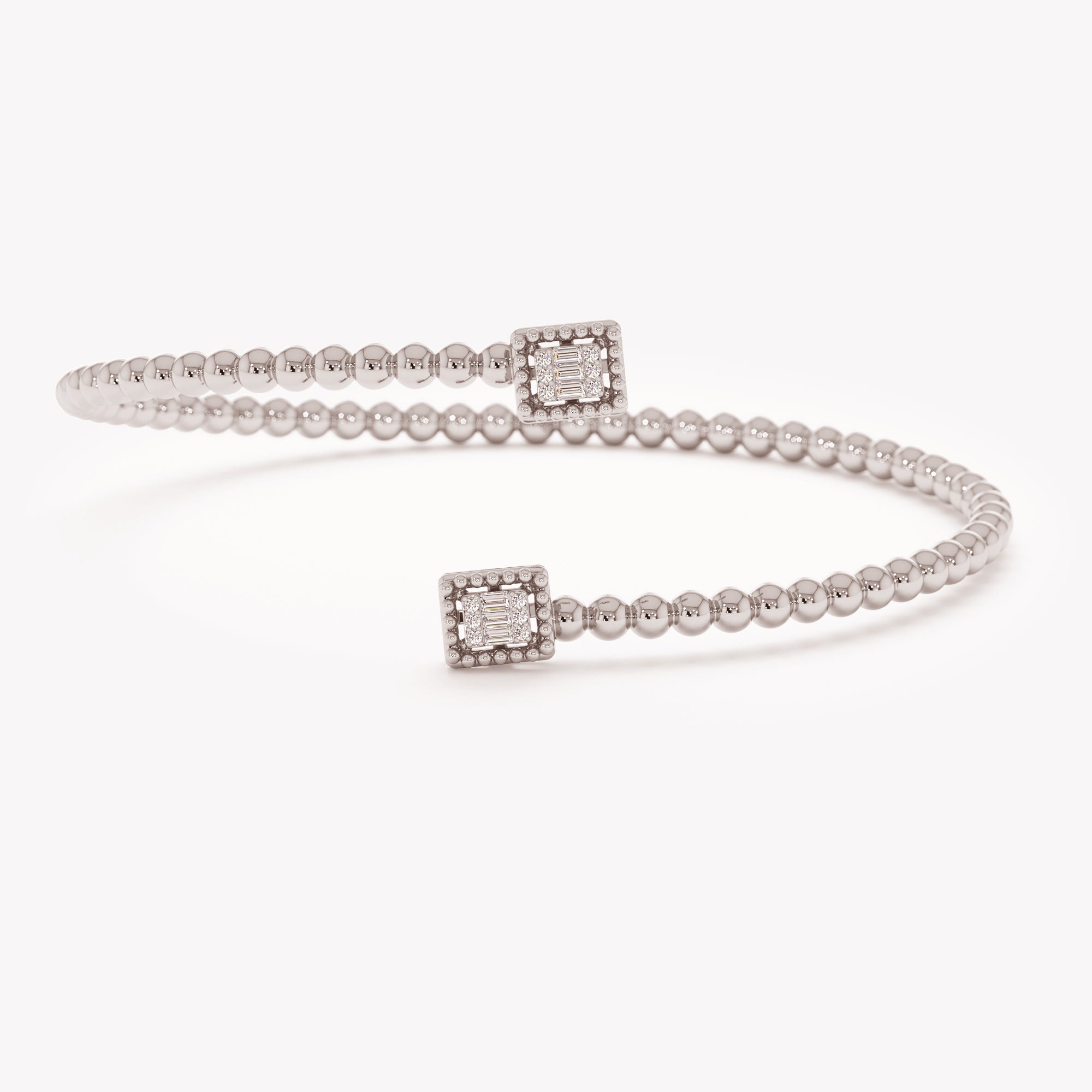 Shimmering Bead Statement Cuff