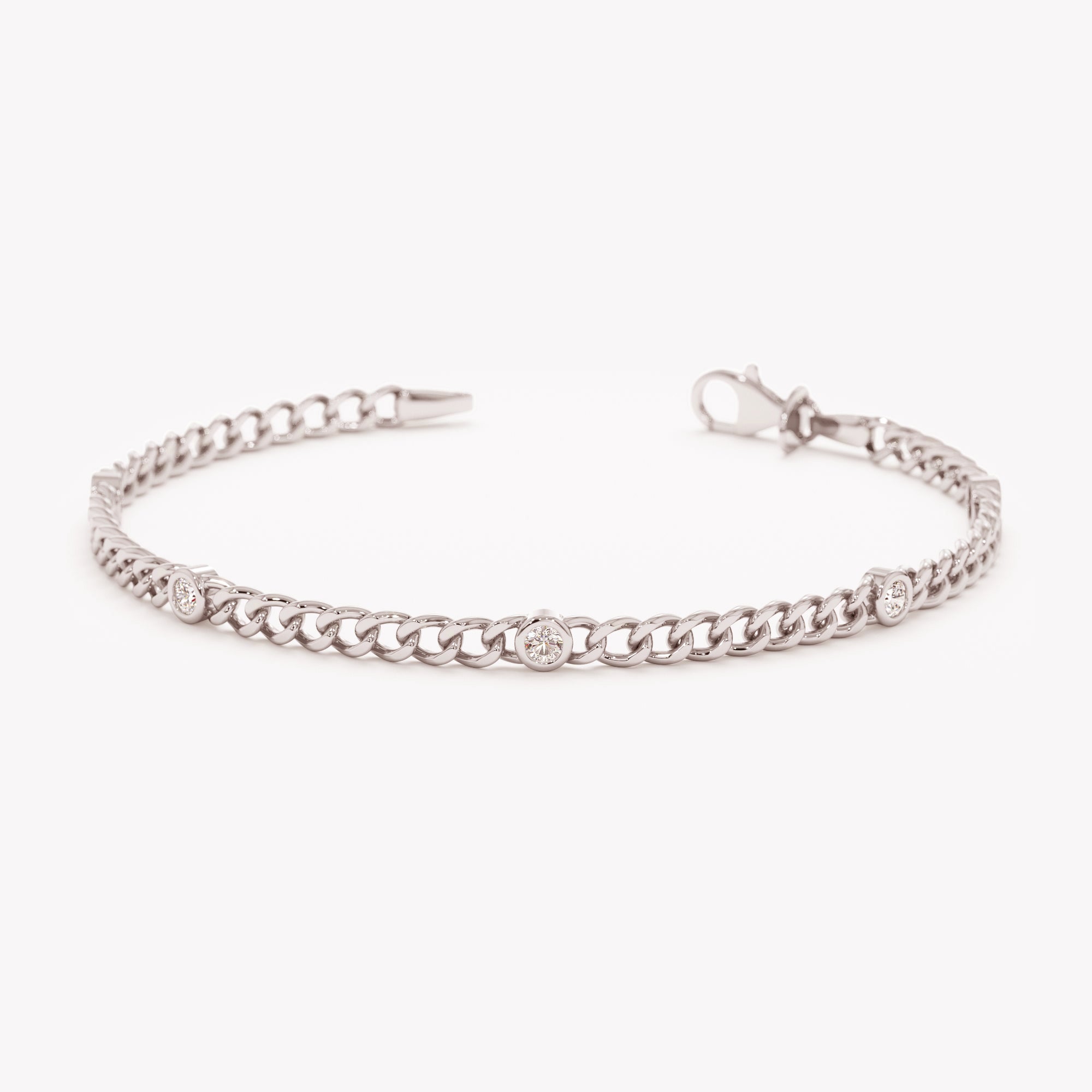 Gleaming Diamond Thread Bracelet