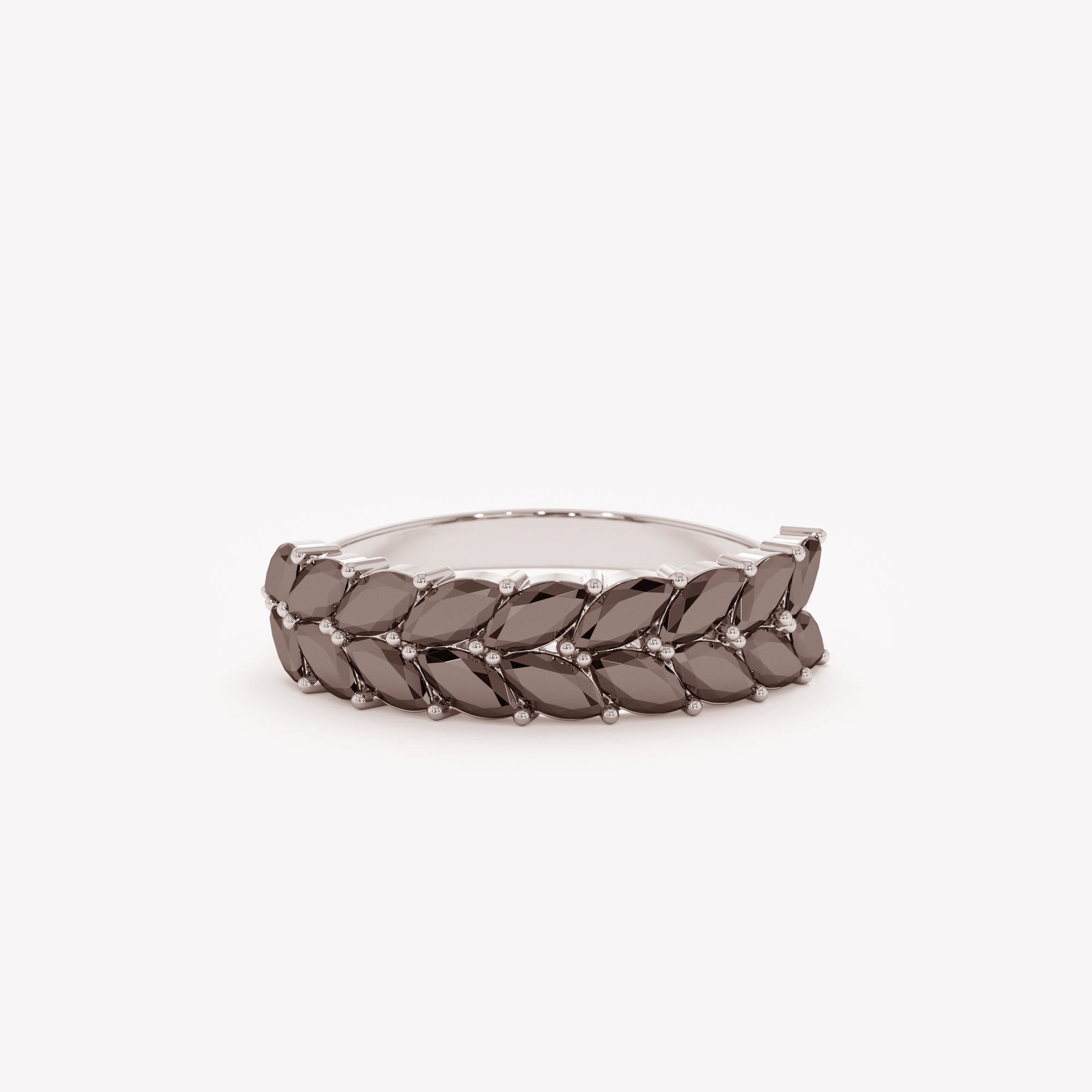 Obsidian Glow Eternity Ring