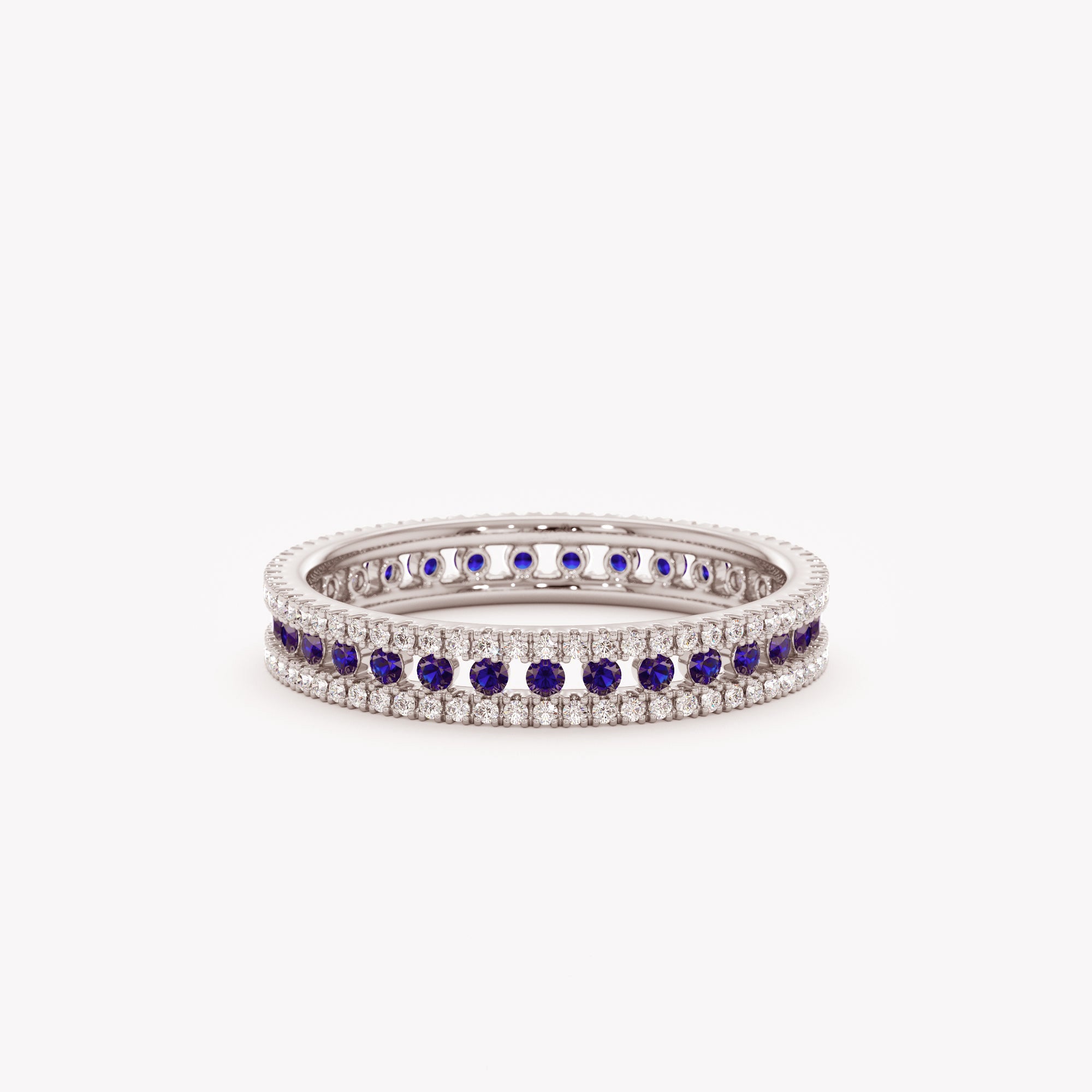 Midnight Sapphire Pillar Ring