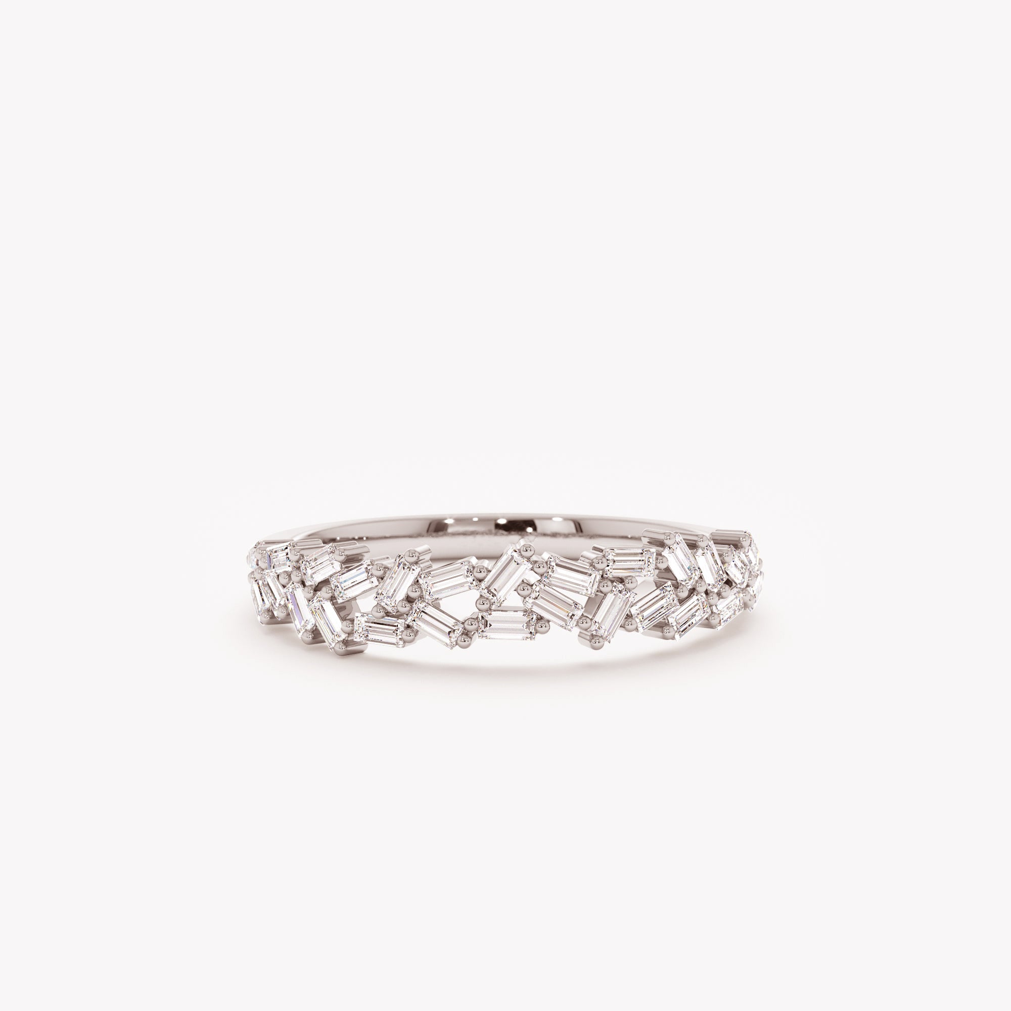 Stacked Baguette Spark Ring