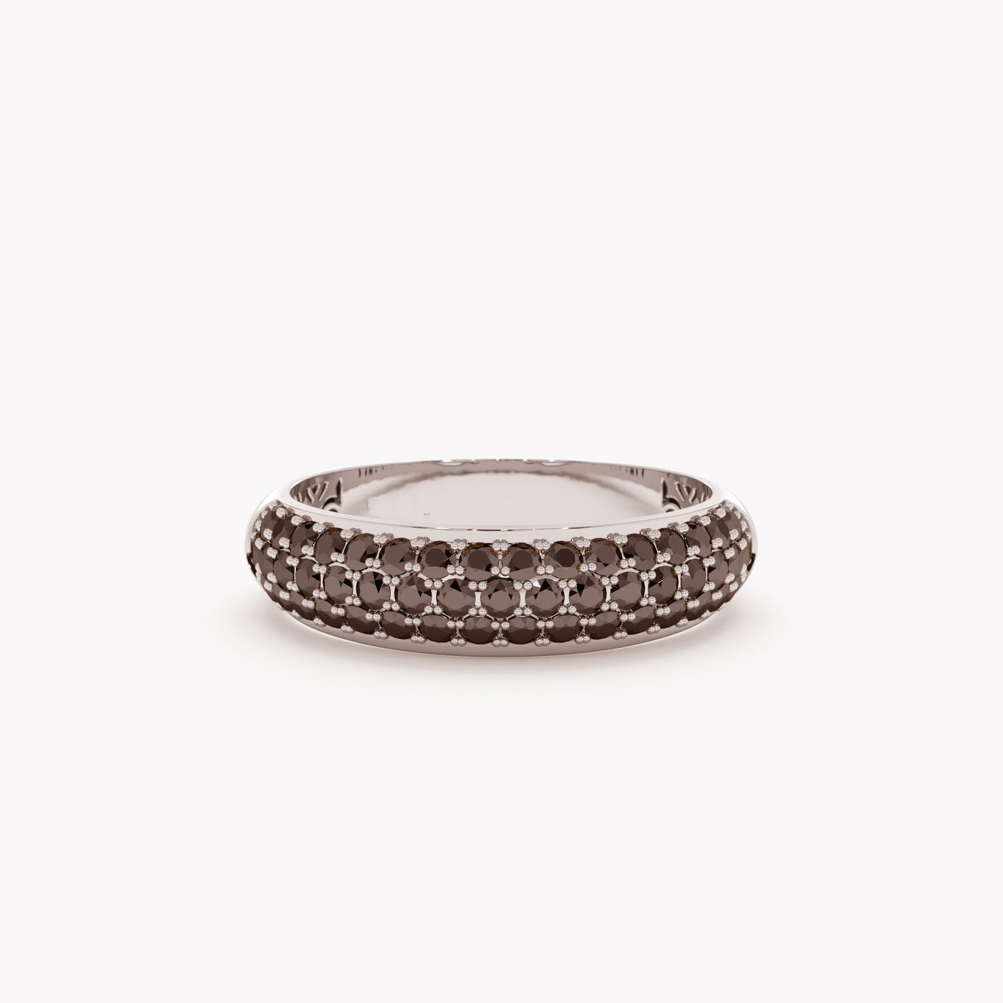 Onyx Glow Half Eternity Ring