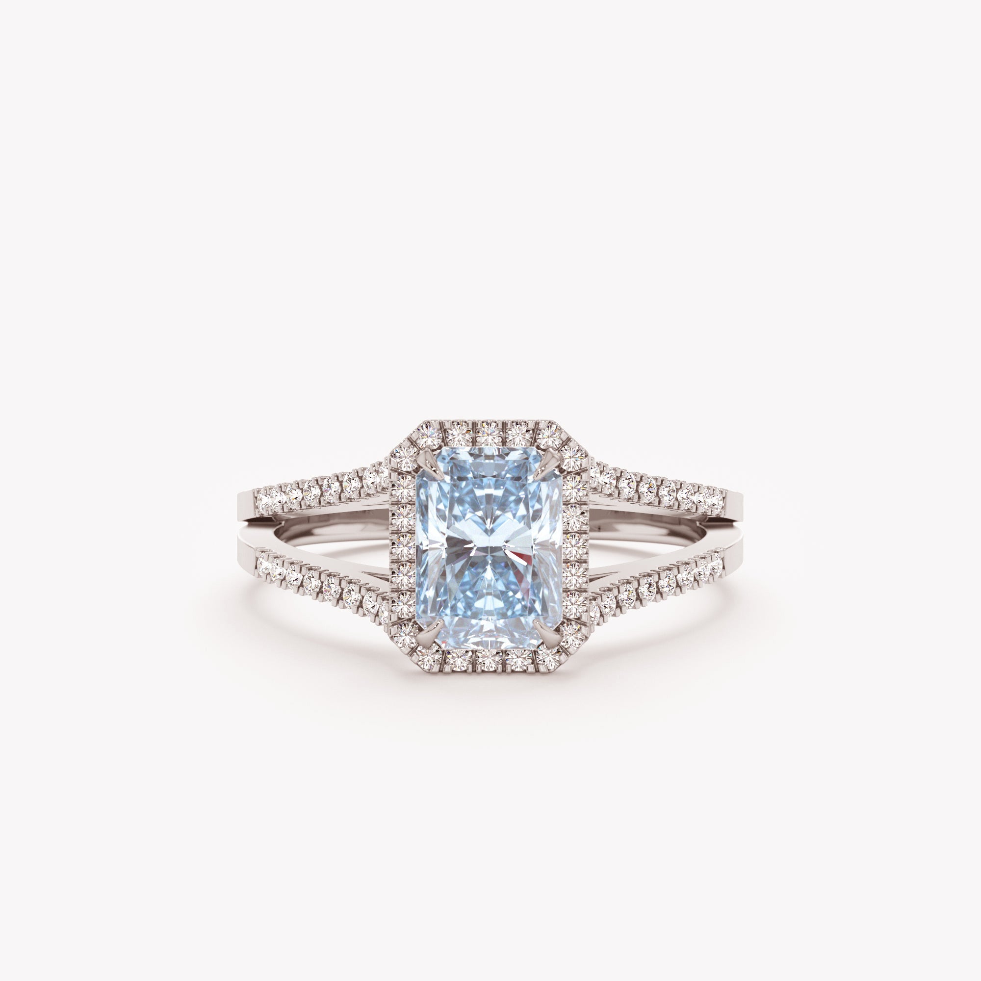 Diamond Blue Topaz Sparkle Ring