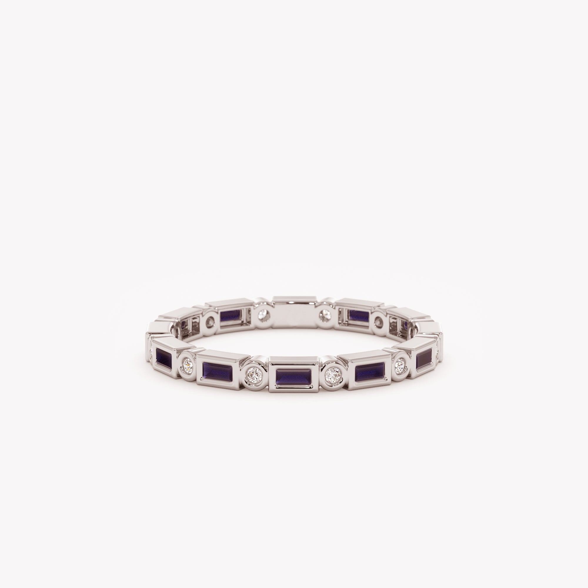 Starlight Sapphire Eternity Ring