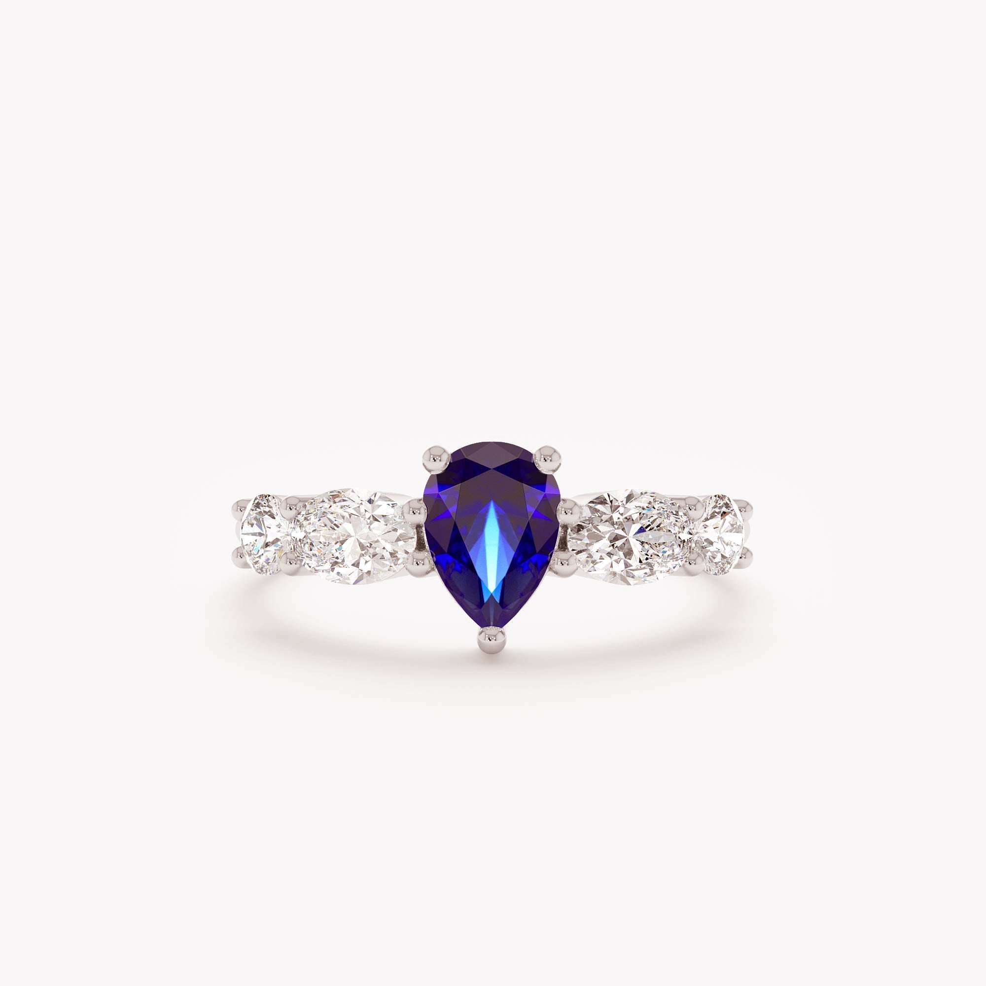 Crowned Sapphire Ring