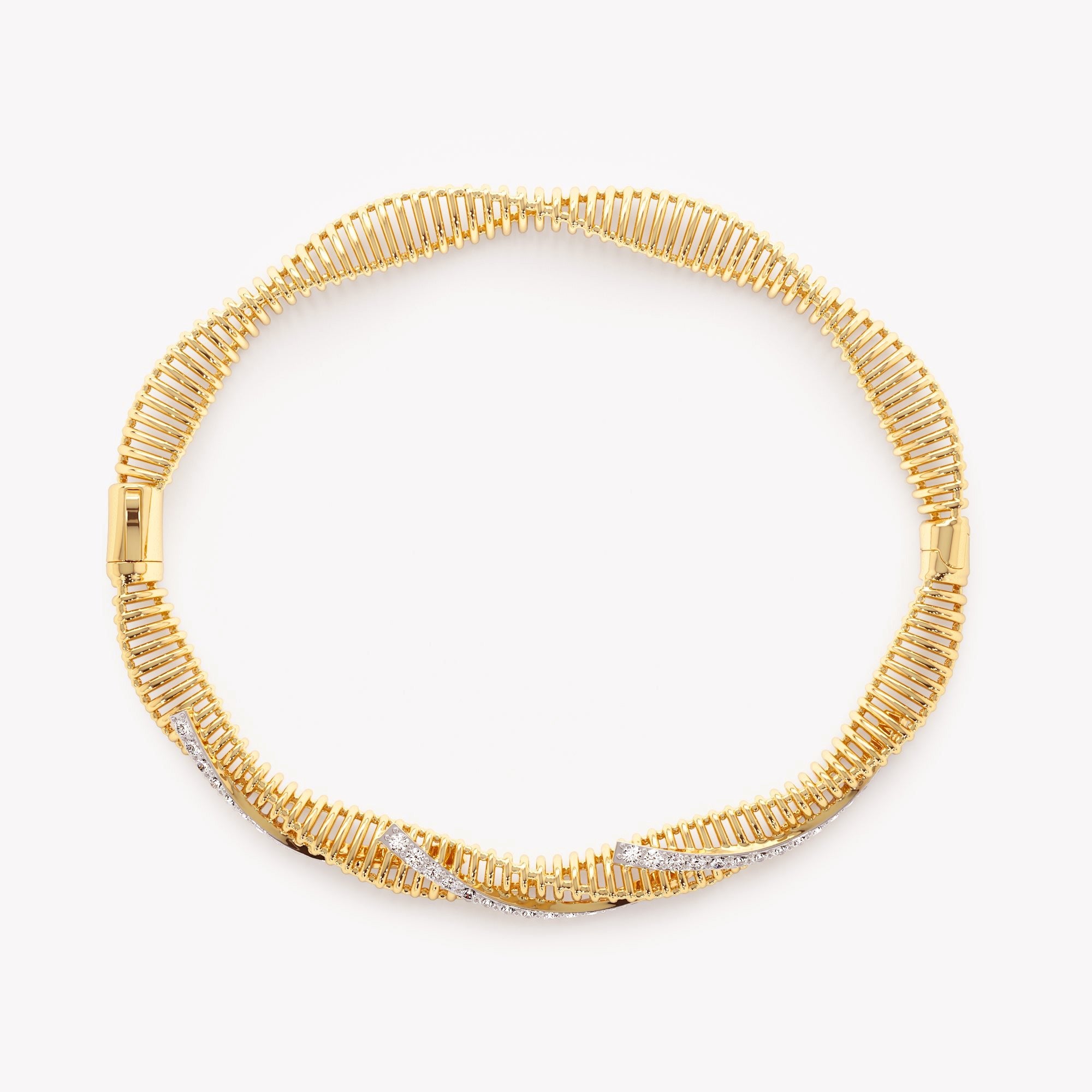 Twisted Bar Bangle Bracelet