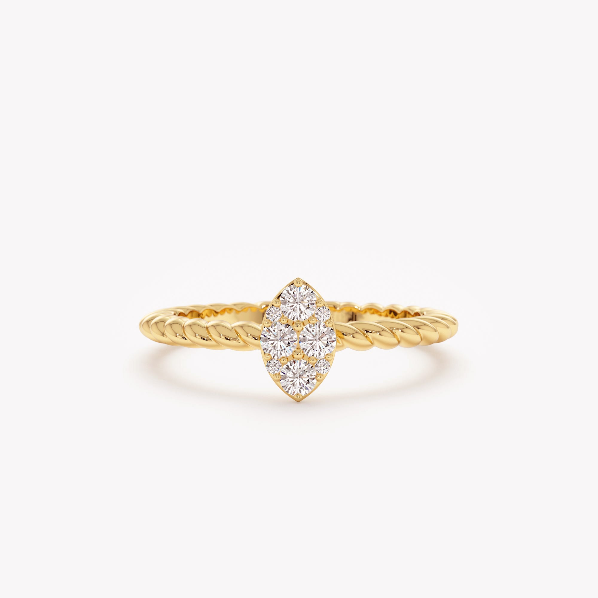 Marquise Eternity Pave Ring