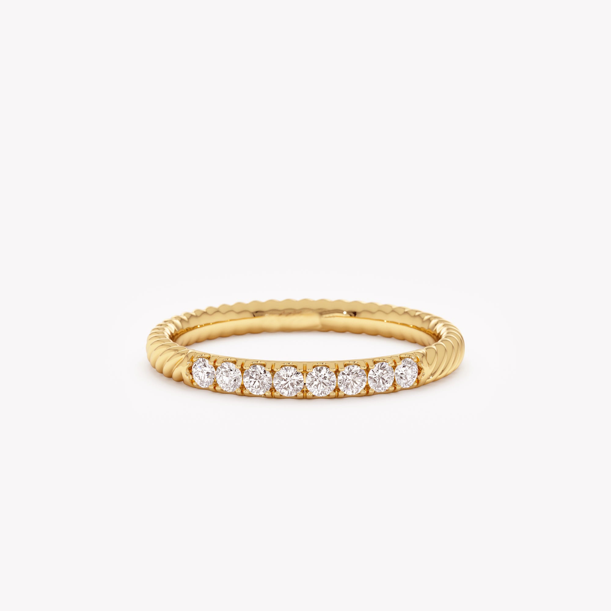 Rope Detail Sparkle Ring