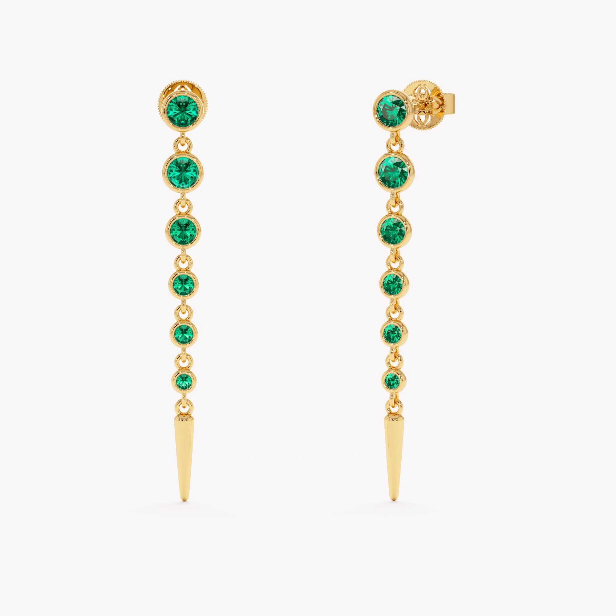 Stepwise Drop Earrings