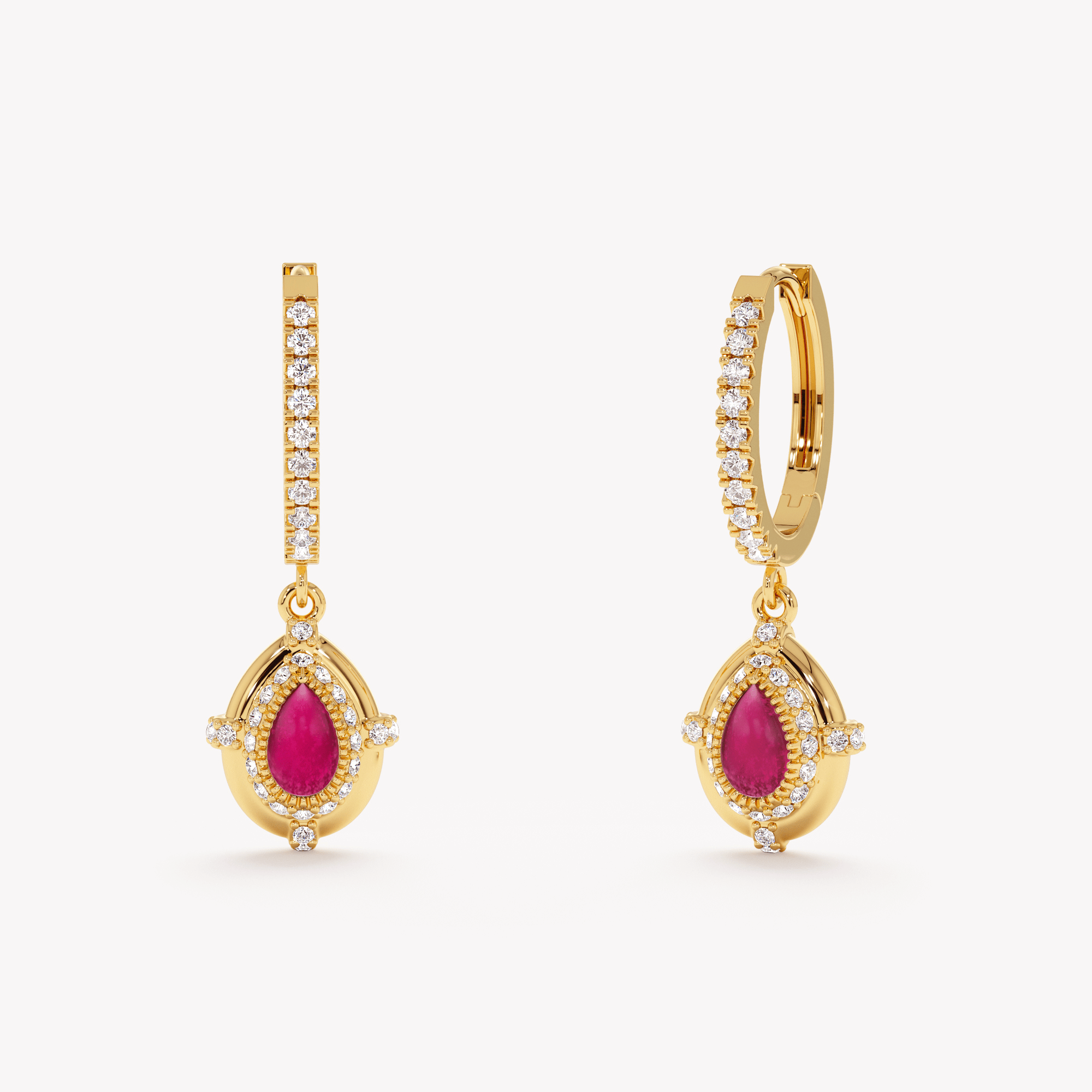 Pink Solstice Hoops