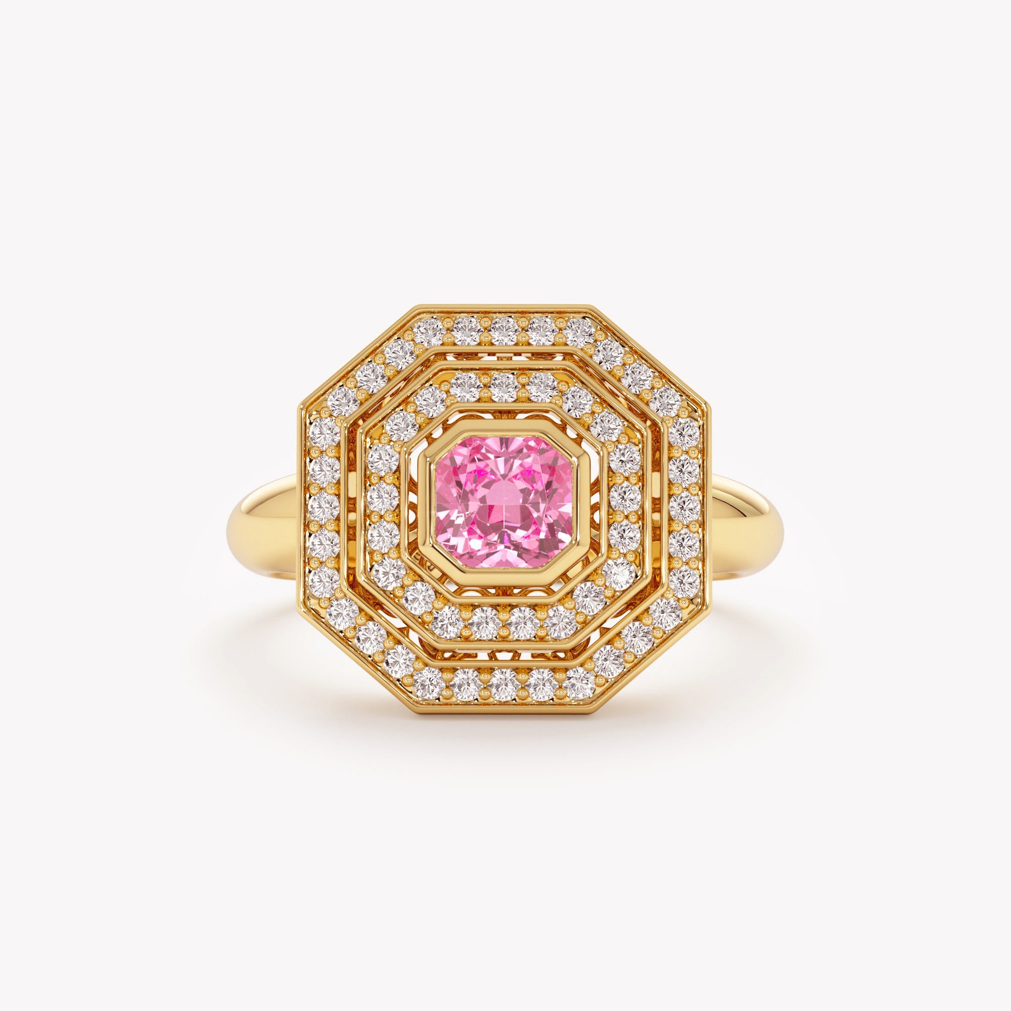 Deco Blossom Pink Ring