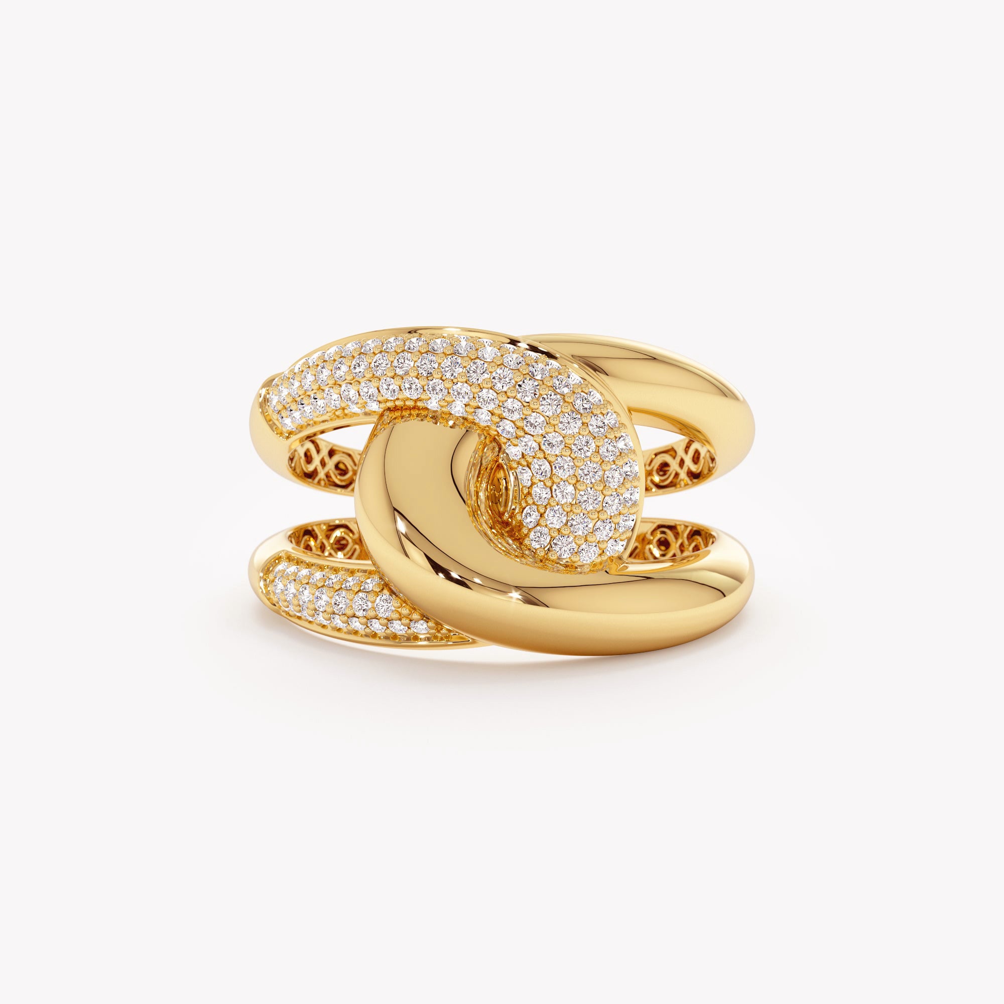 Connected Circle Diamond Ring
