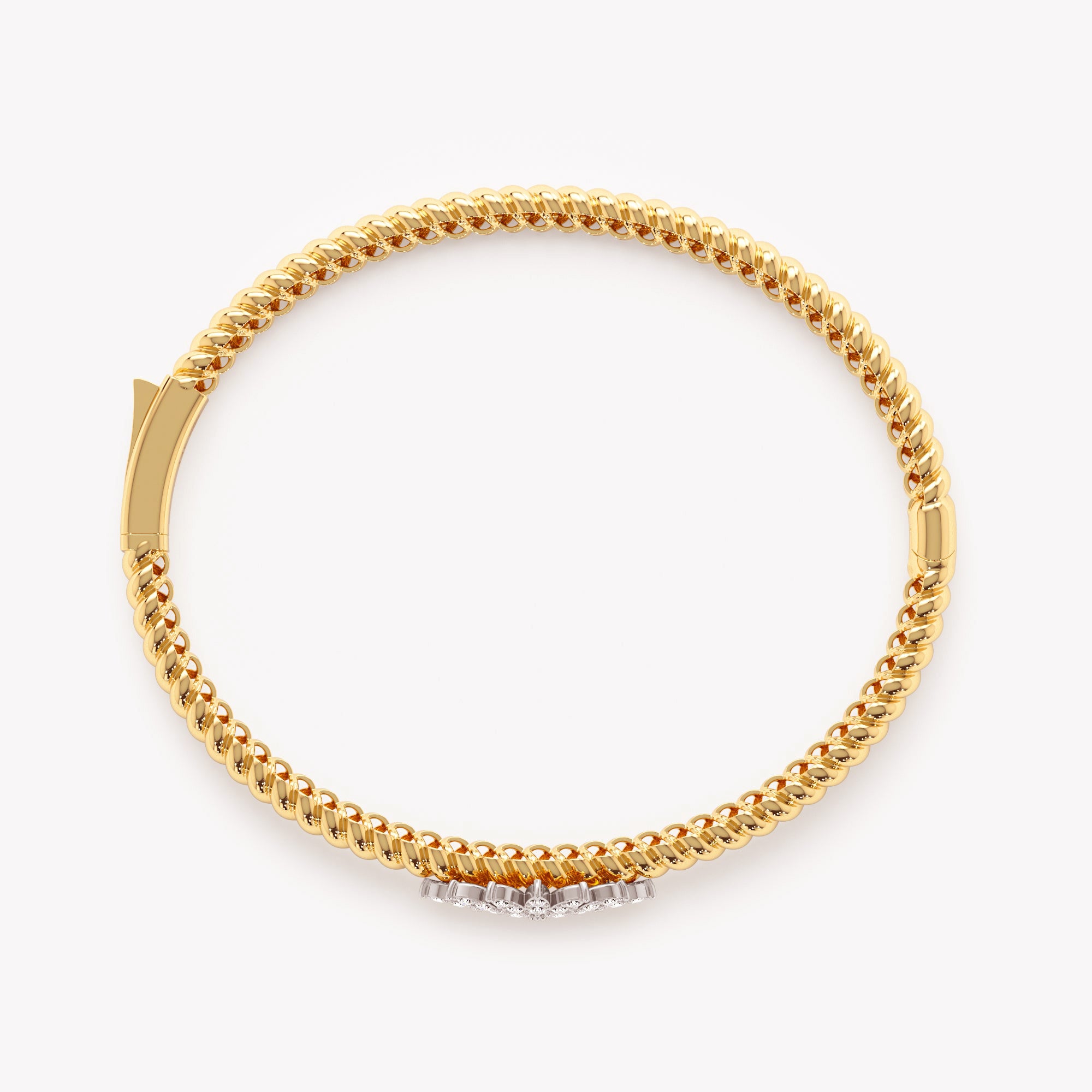 Gleaming Spiral Bracelet