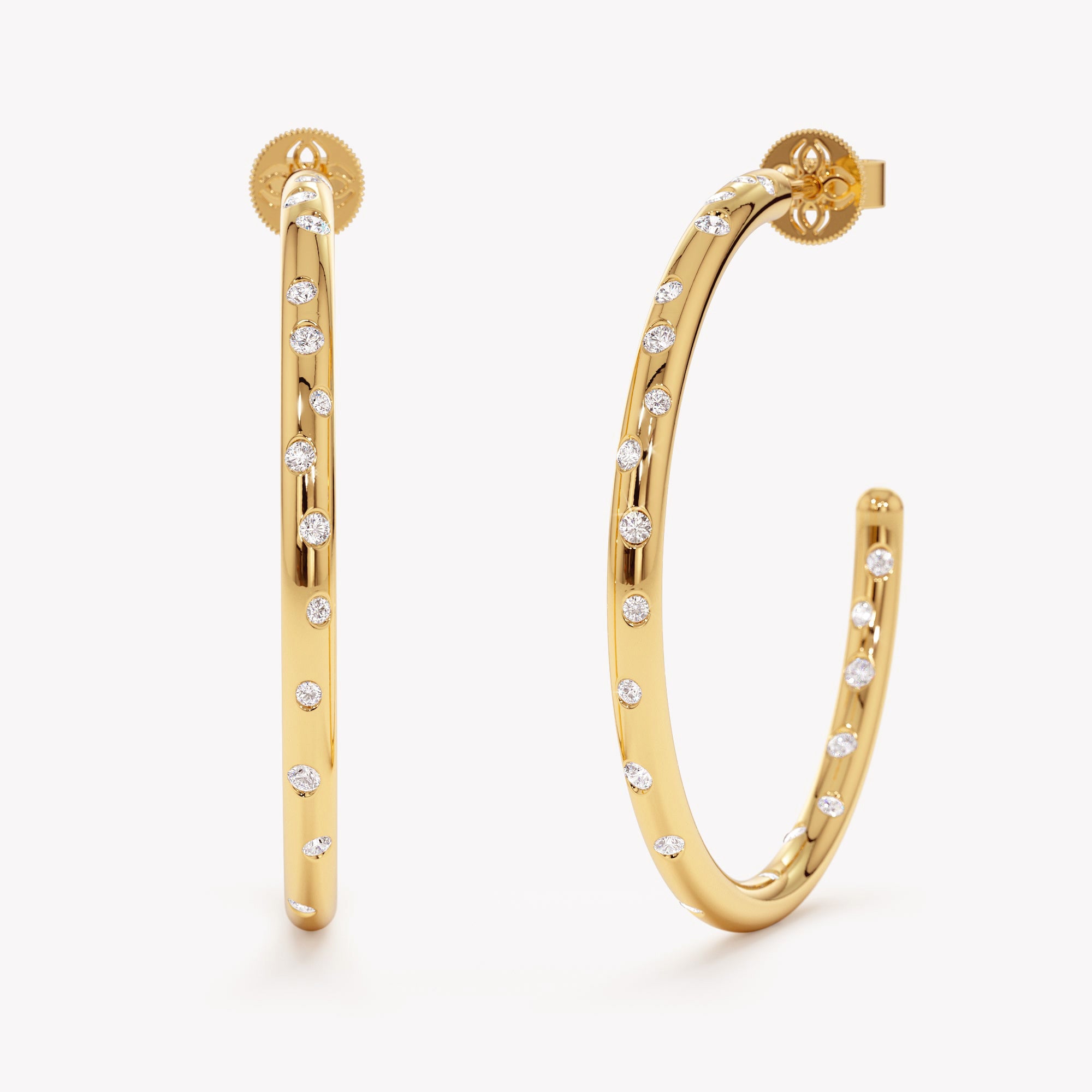 Luminous Flush Hoops