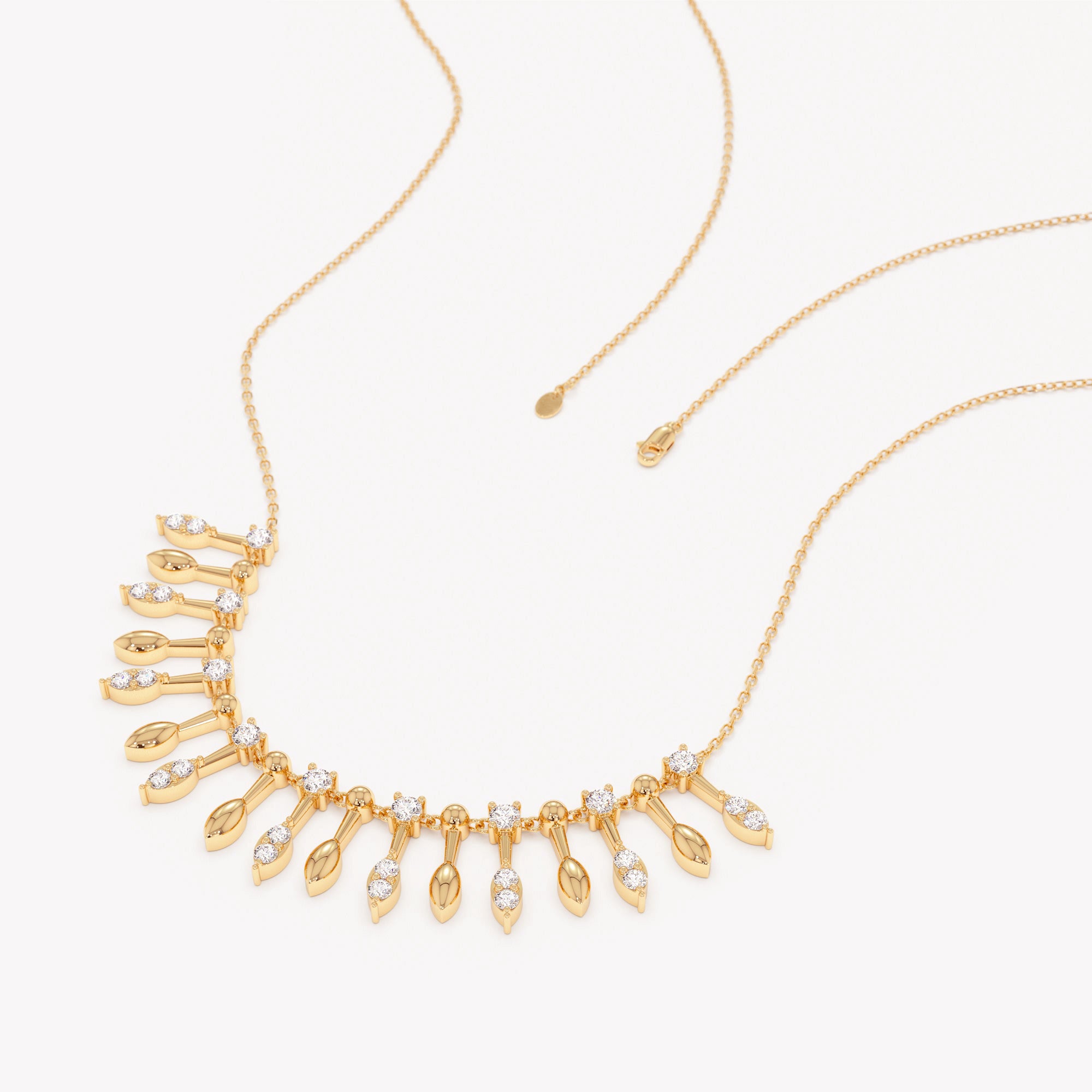Threaded Fringe Necklace