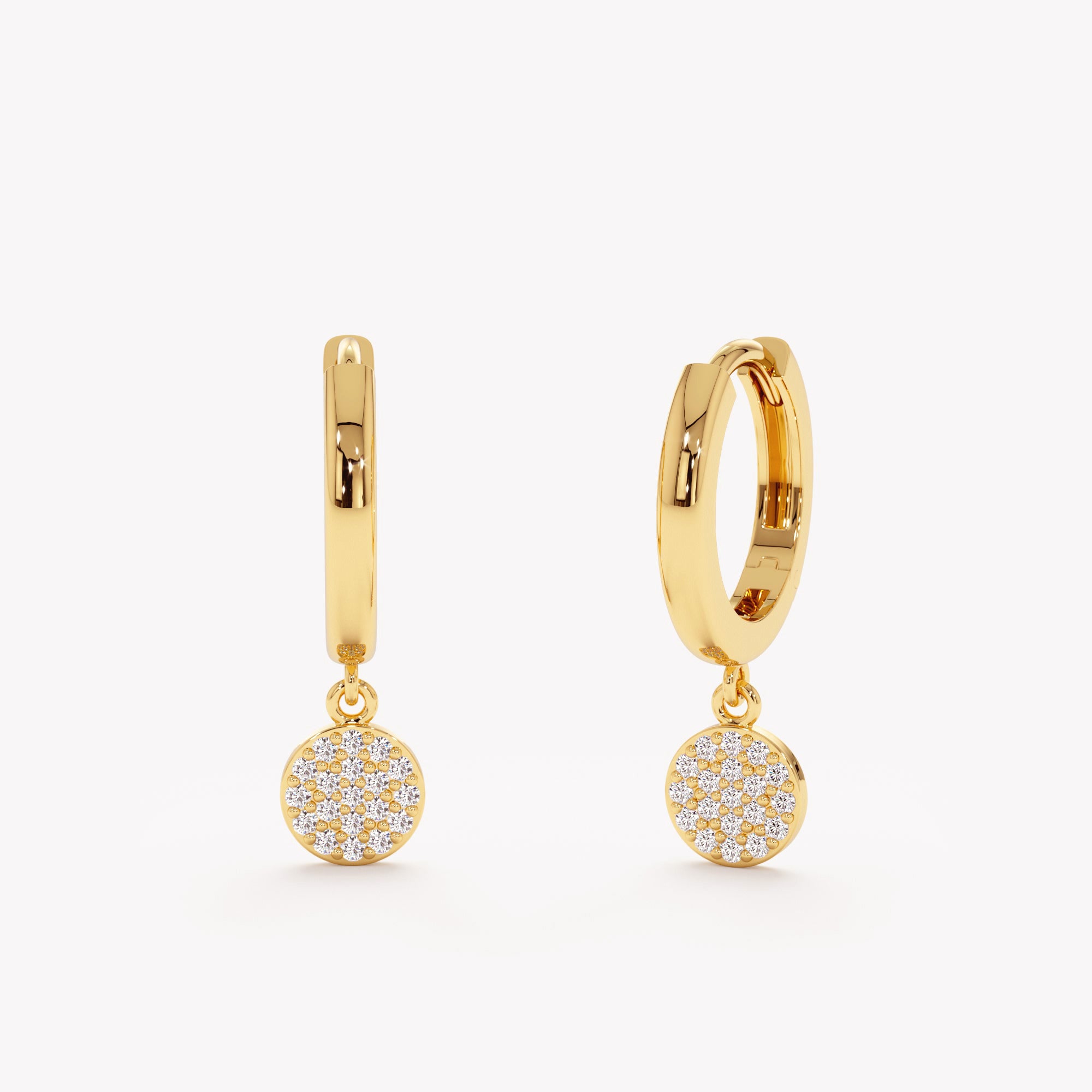 Twinkle Disc Hoops