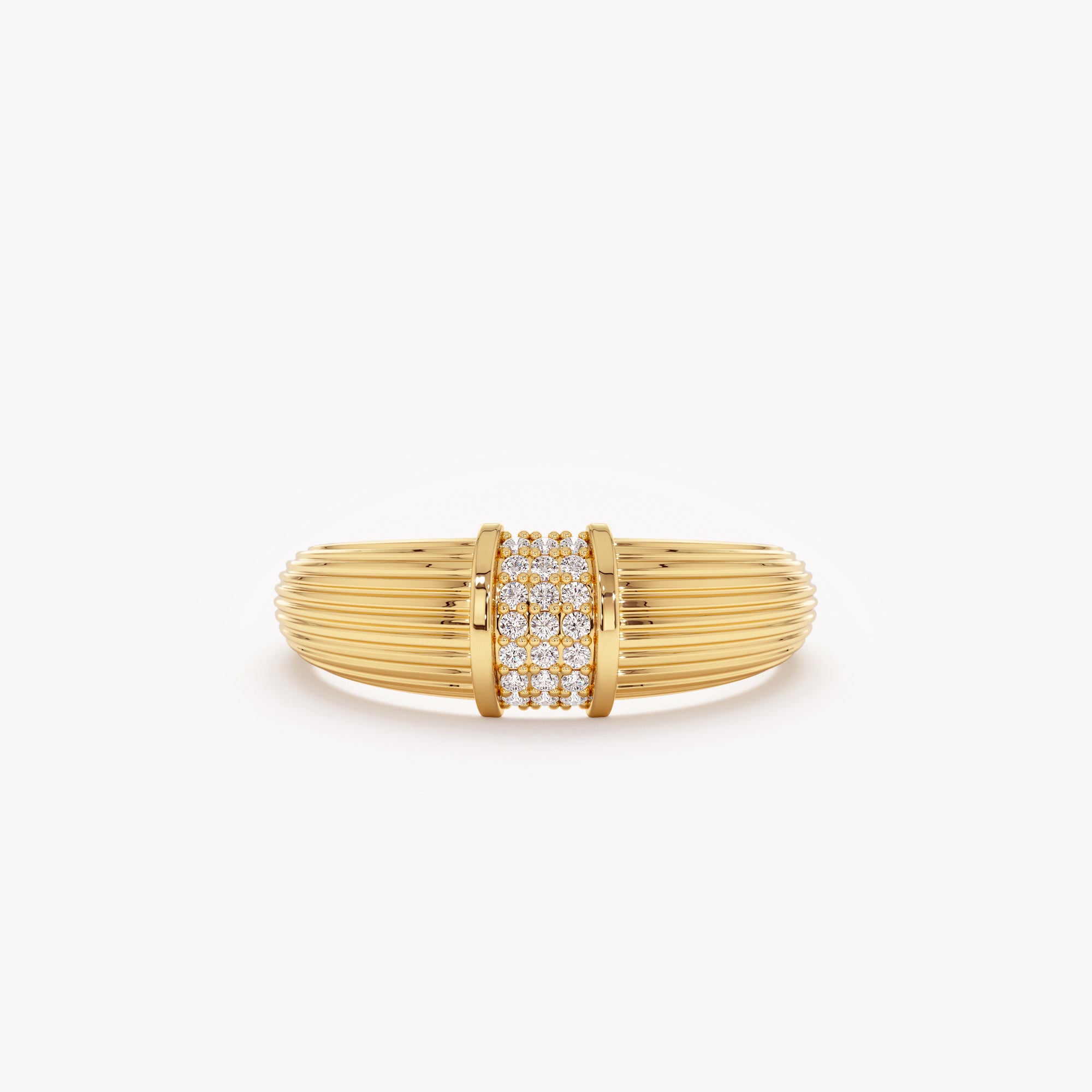 Retro Diamond Bar Ring