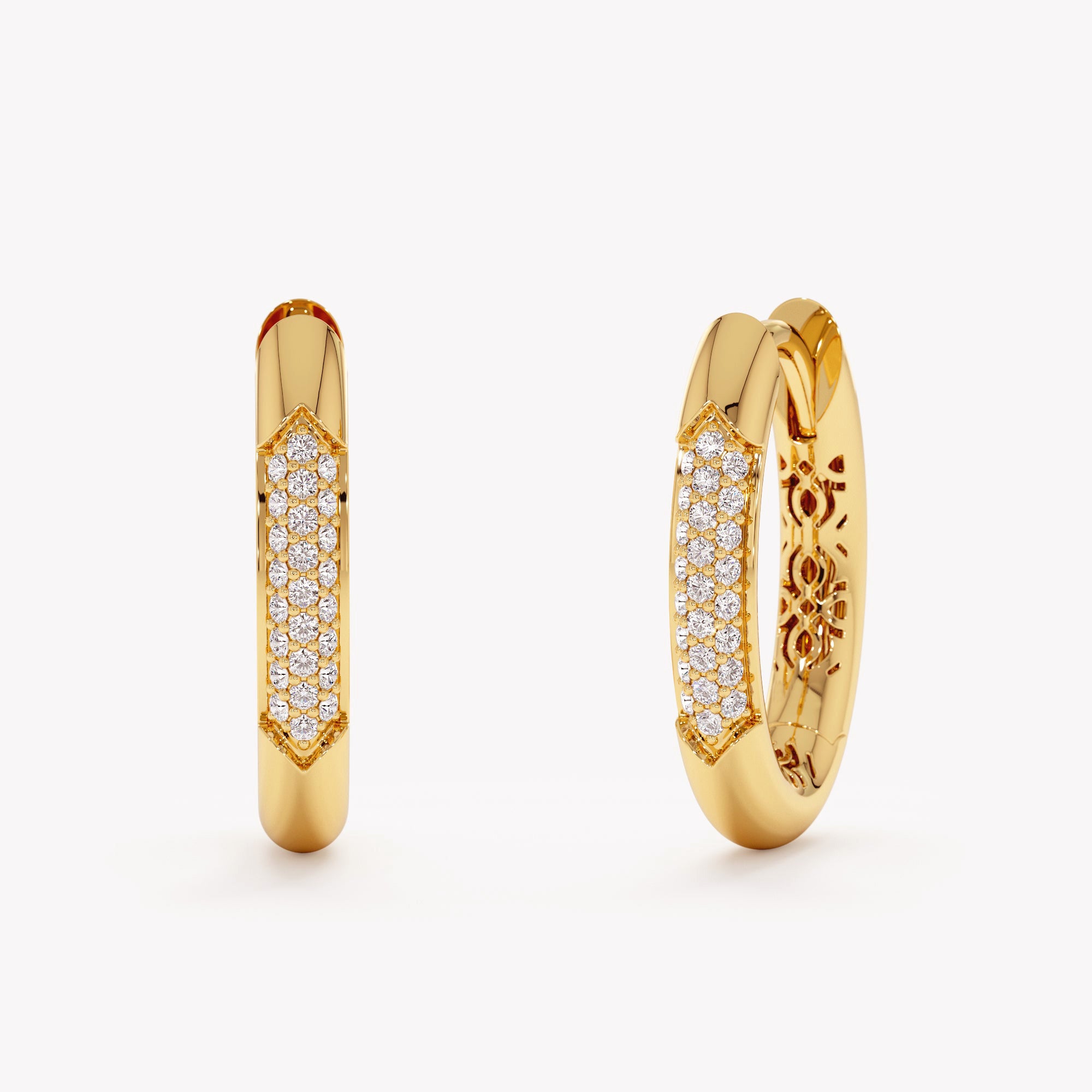 Lustre Oval Hoops