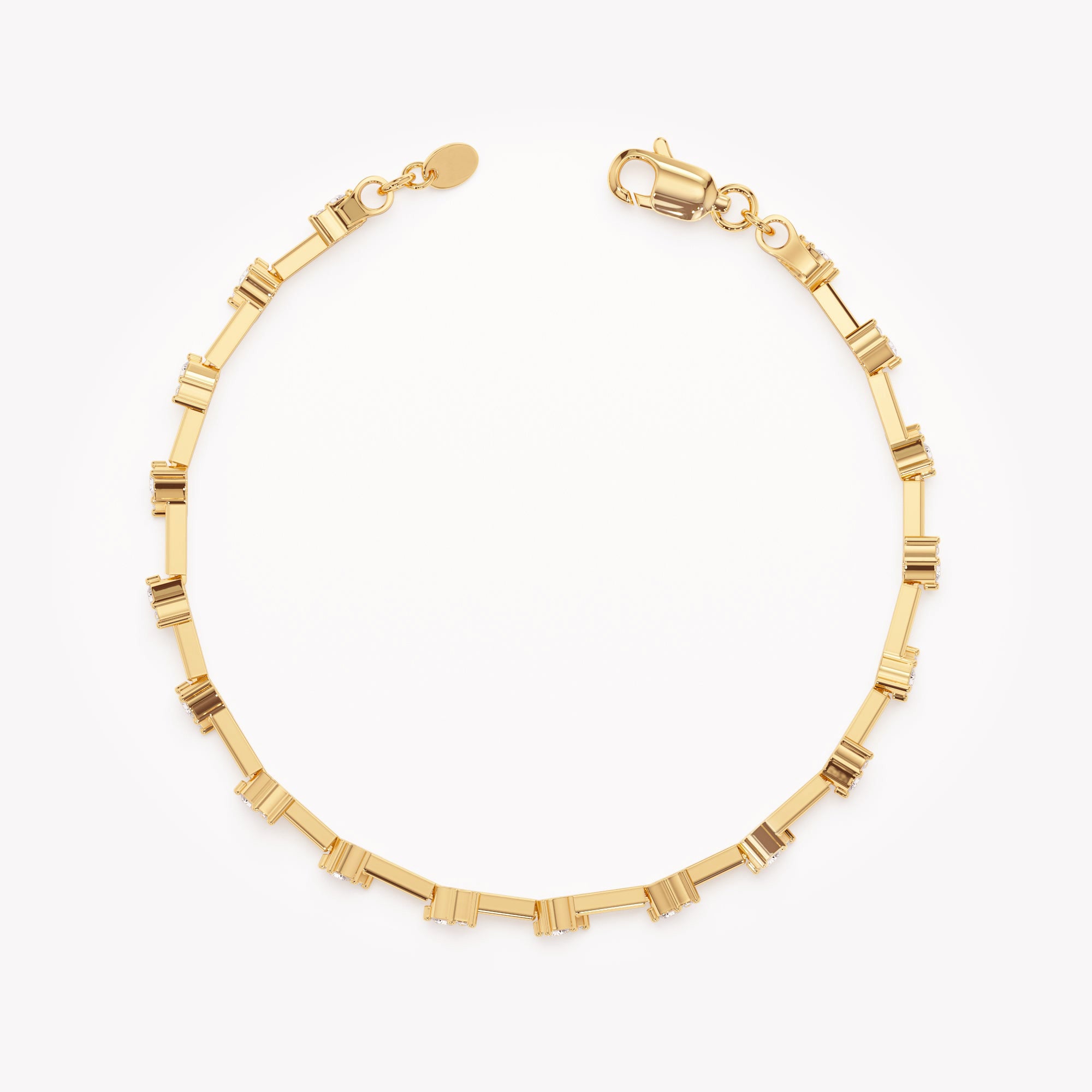 Silver Zigzag Diamond Bracelet