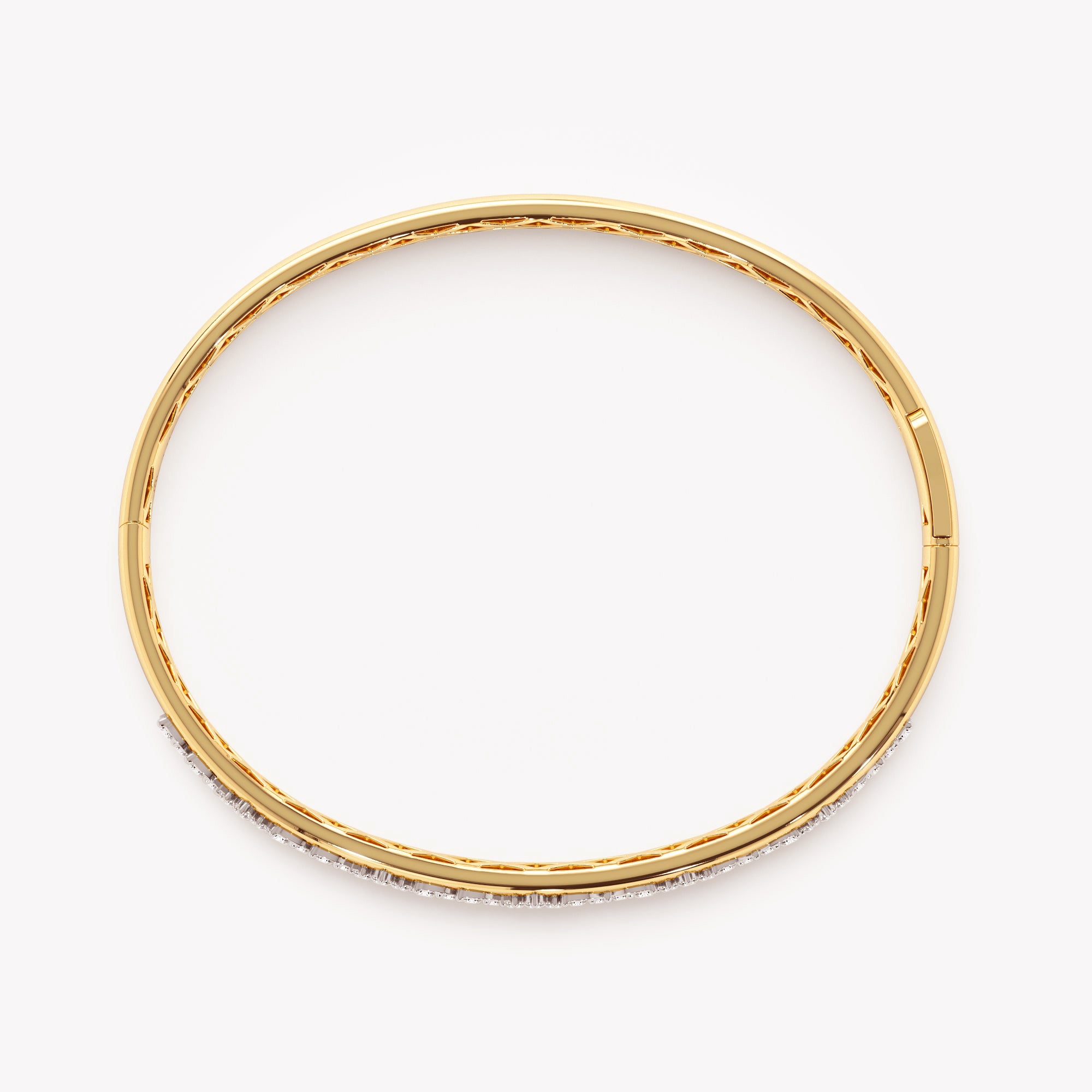Crystal-Studded Bangle Bracelet