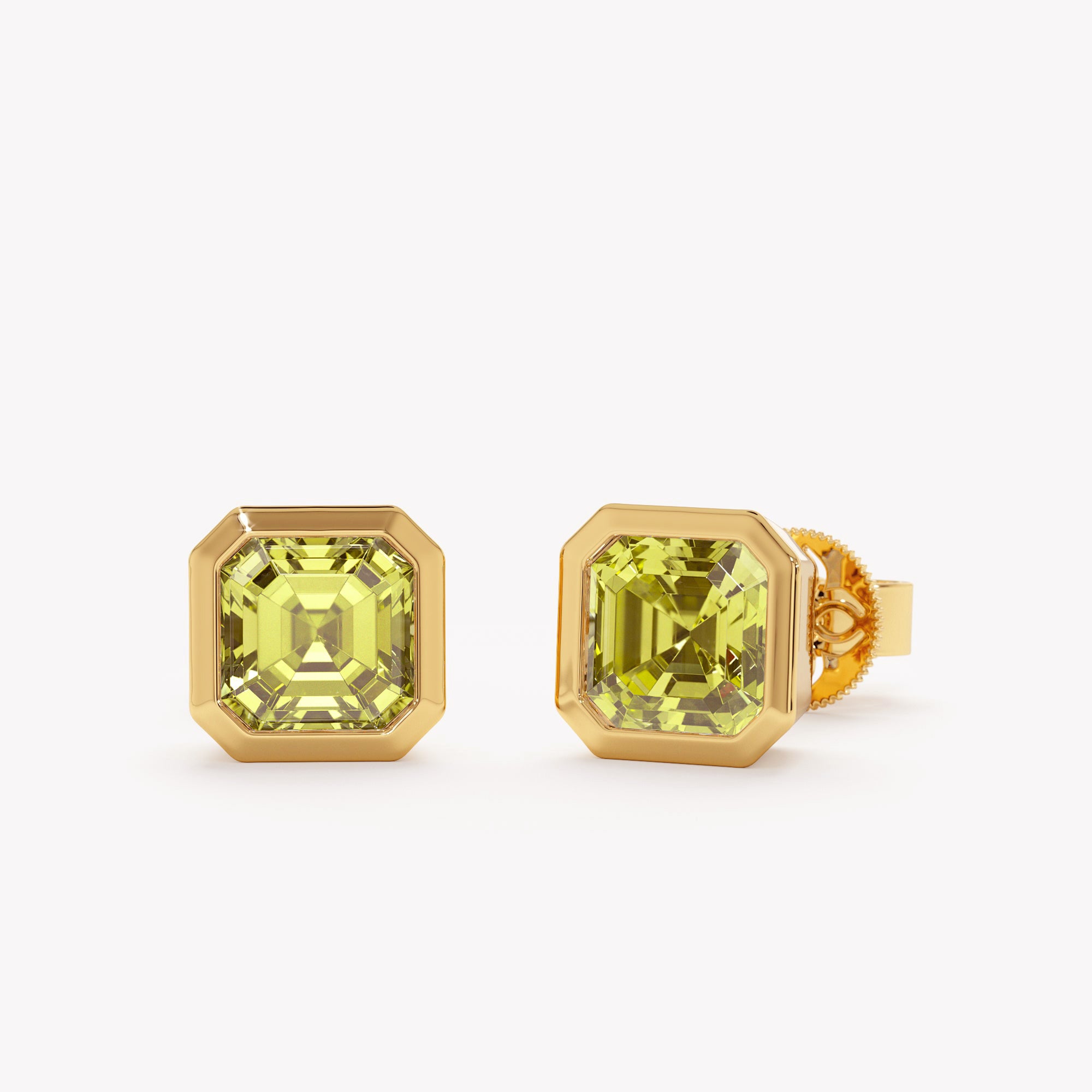 Olive Brilliance Peridot Studs