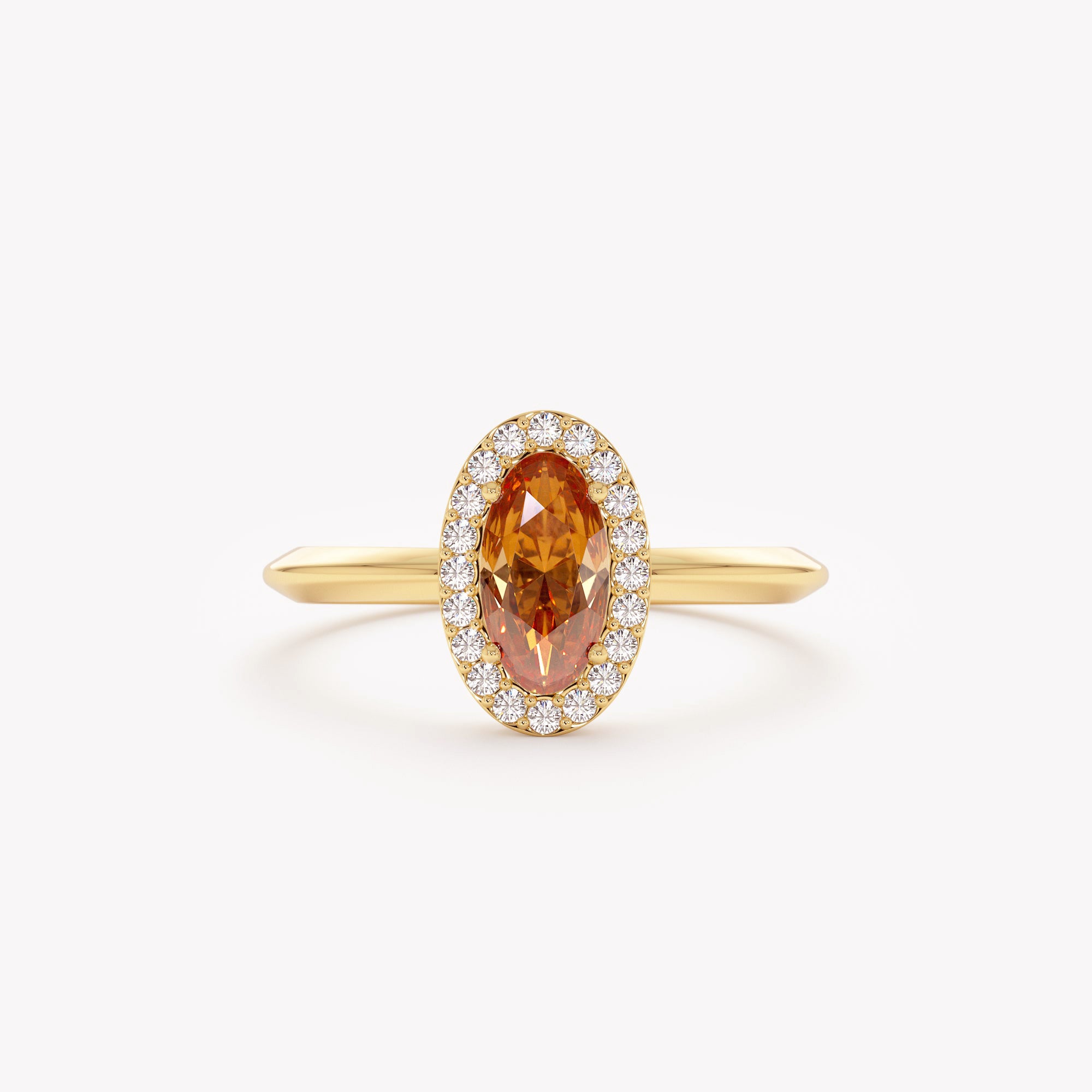Sunlit Citrine Statement Ring