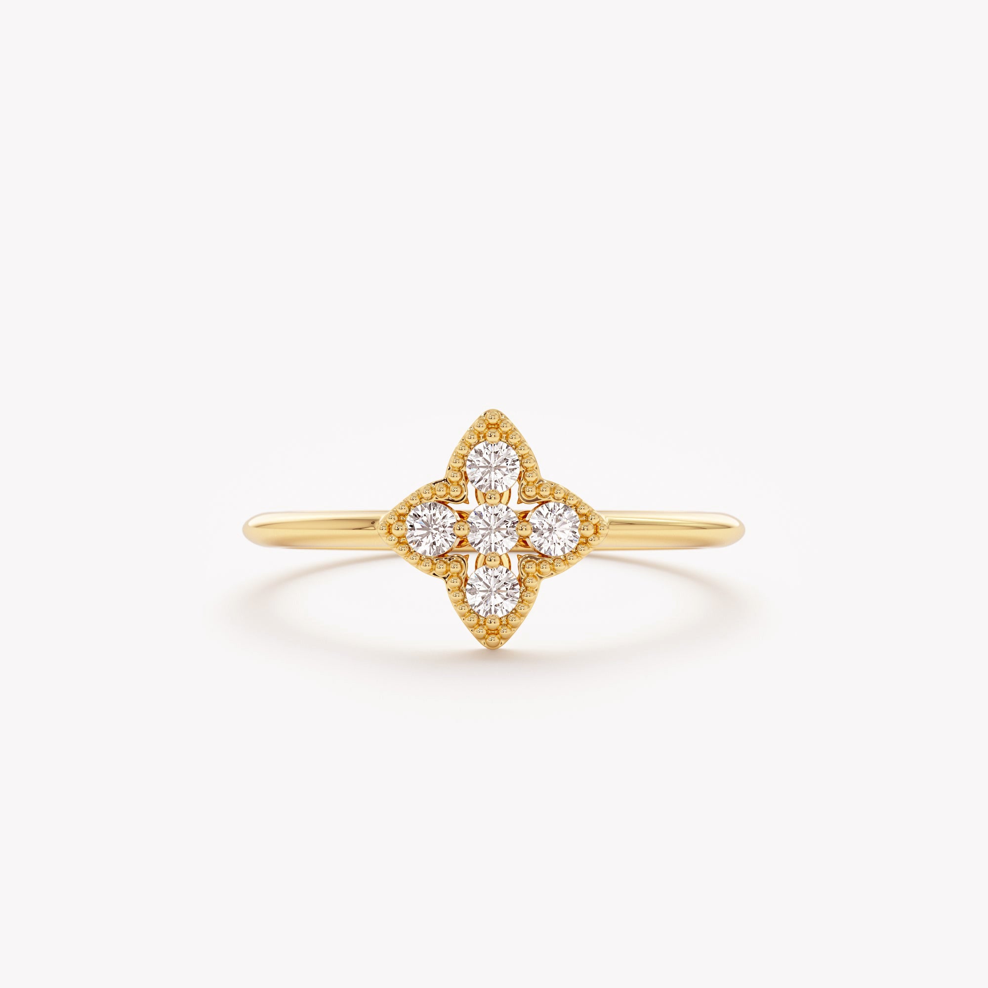 Lucky Clover Diamond Ring