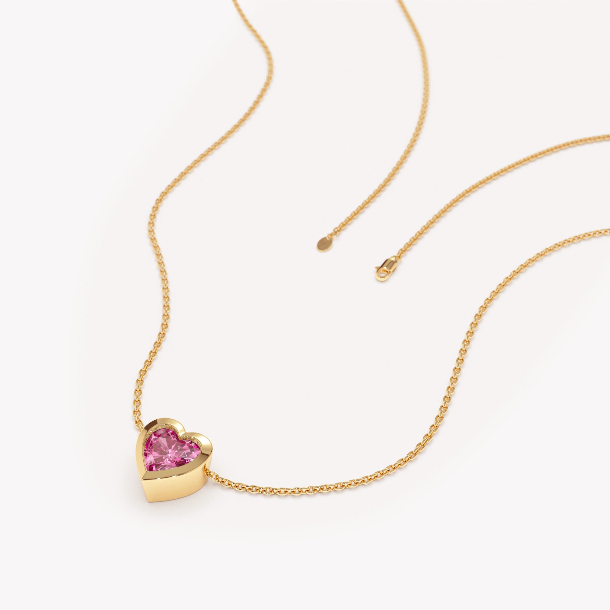 Rose Heartstone Necklace