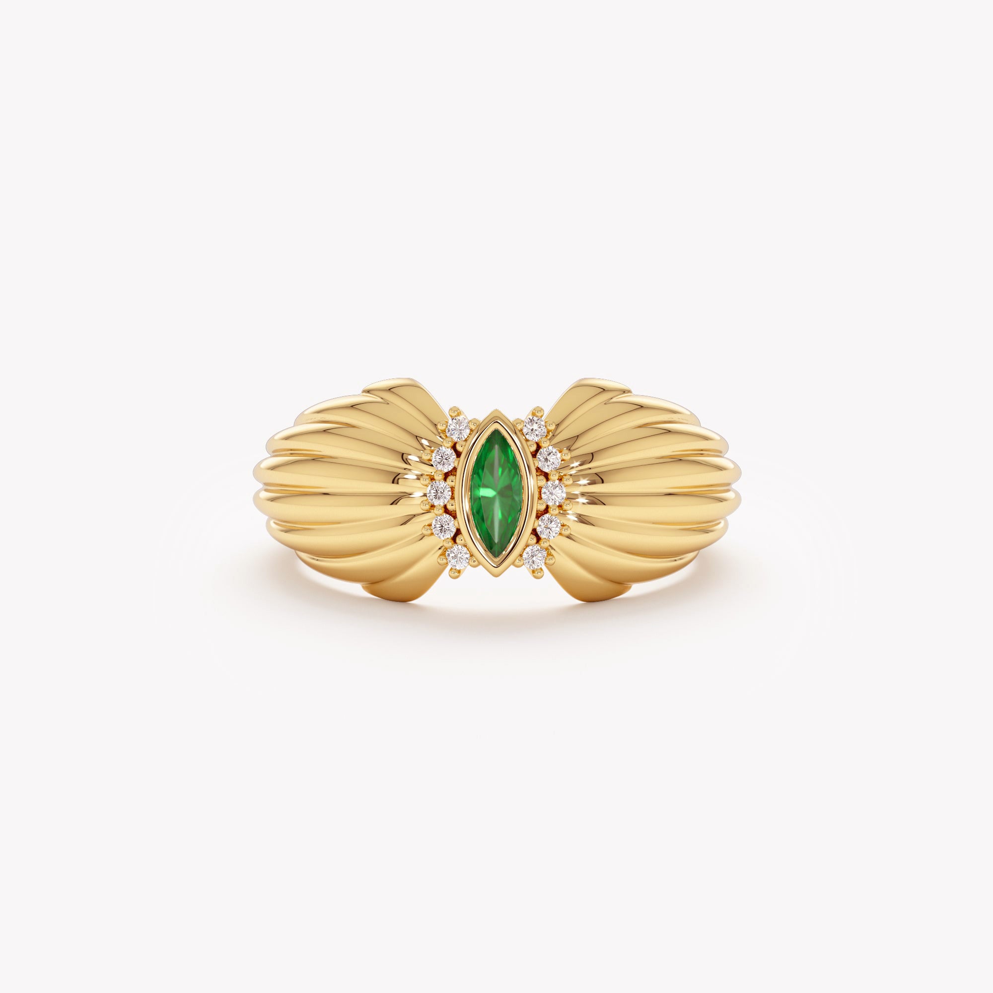 Timeless Marquise Emerald Ring