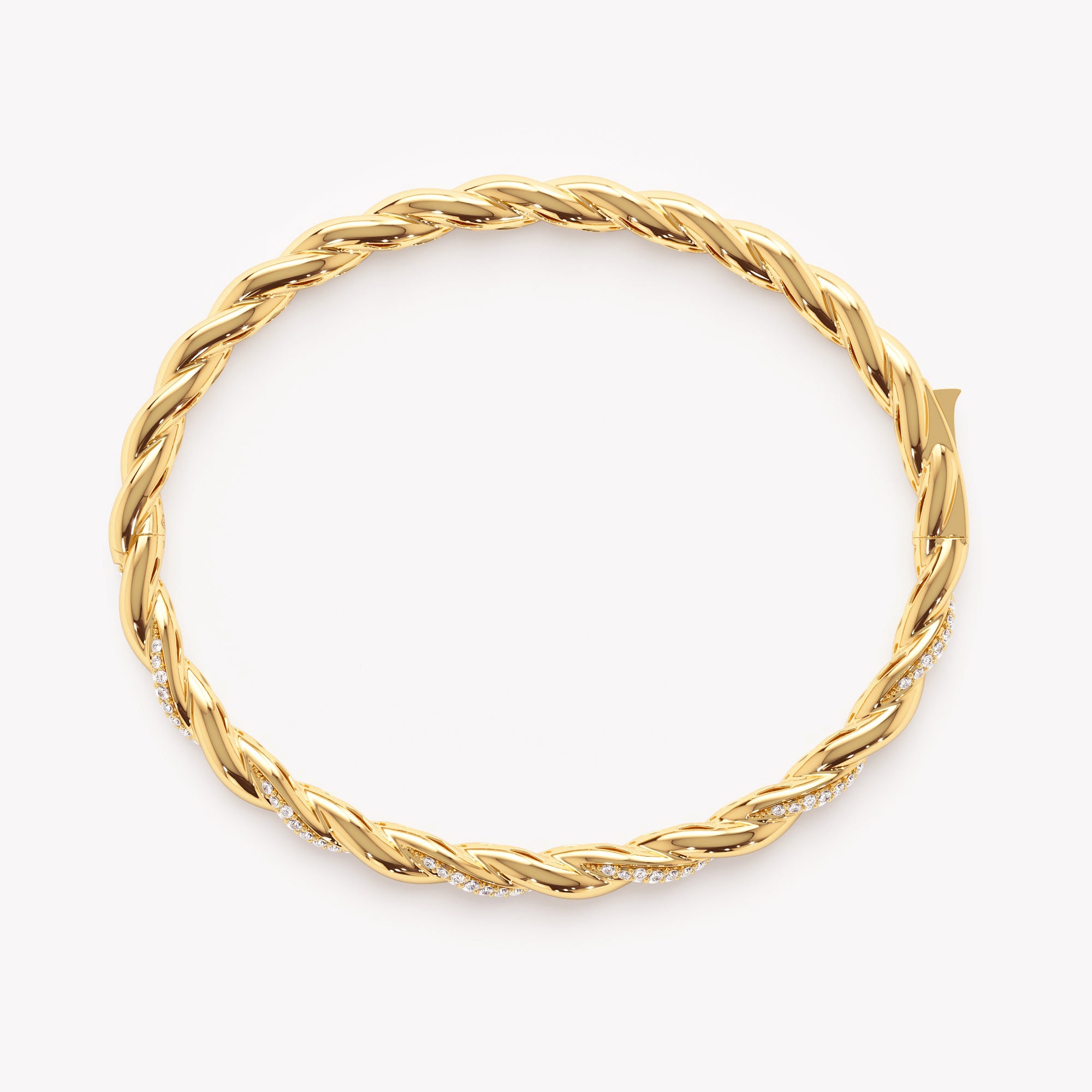 Rope Twist Eternity Bracelet