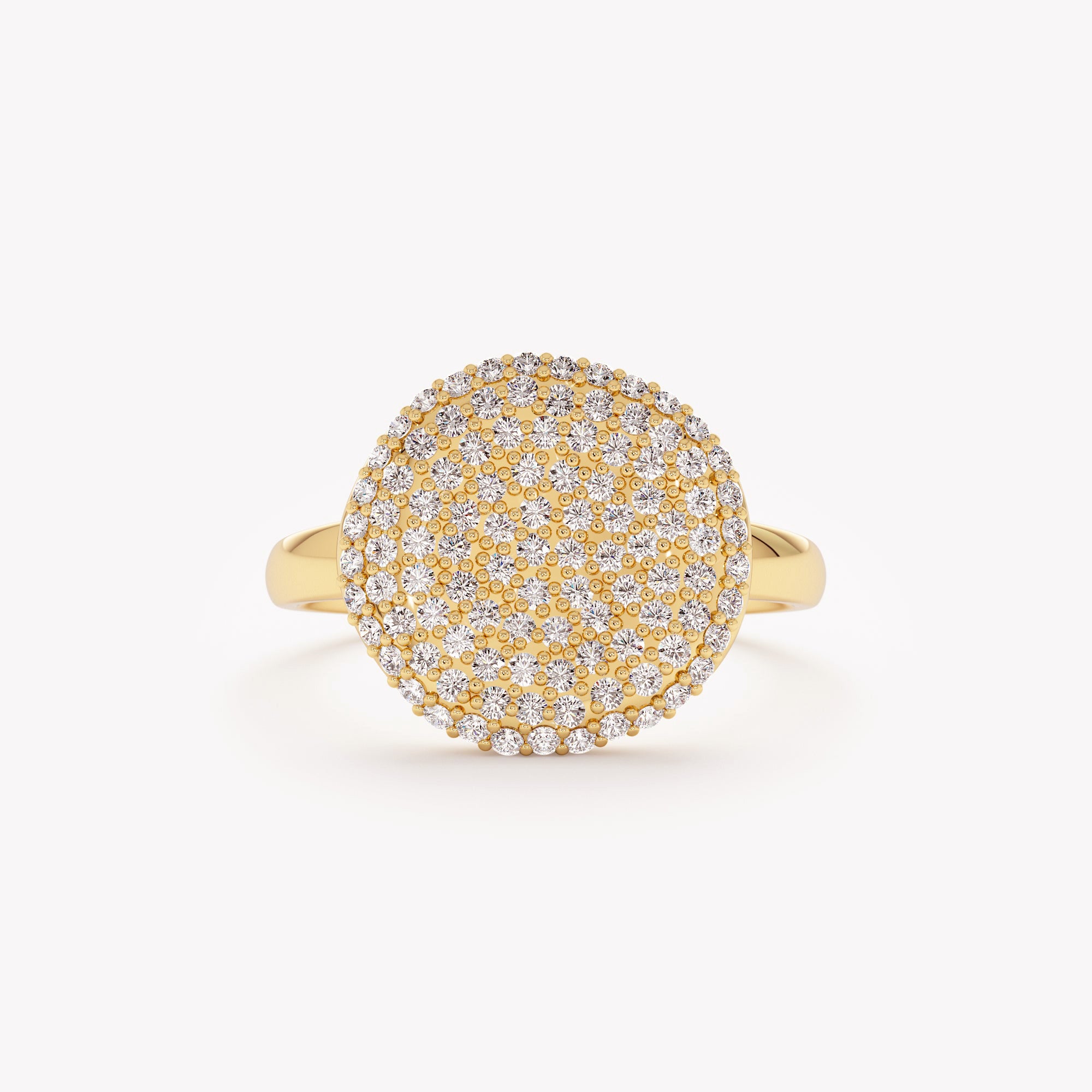 Brilliant Round Accent Ring