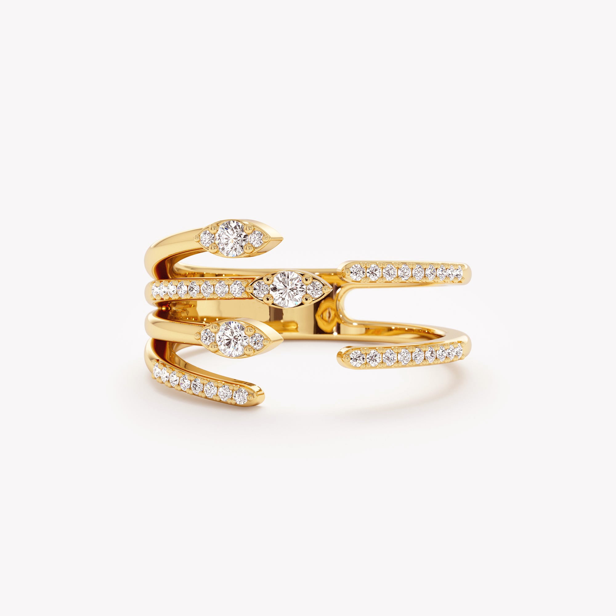 Artisan Diamond Claw Ring