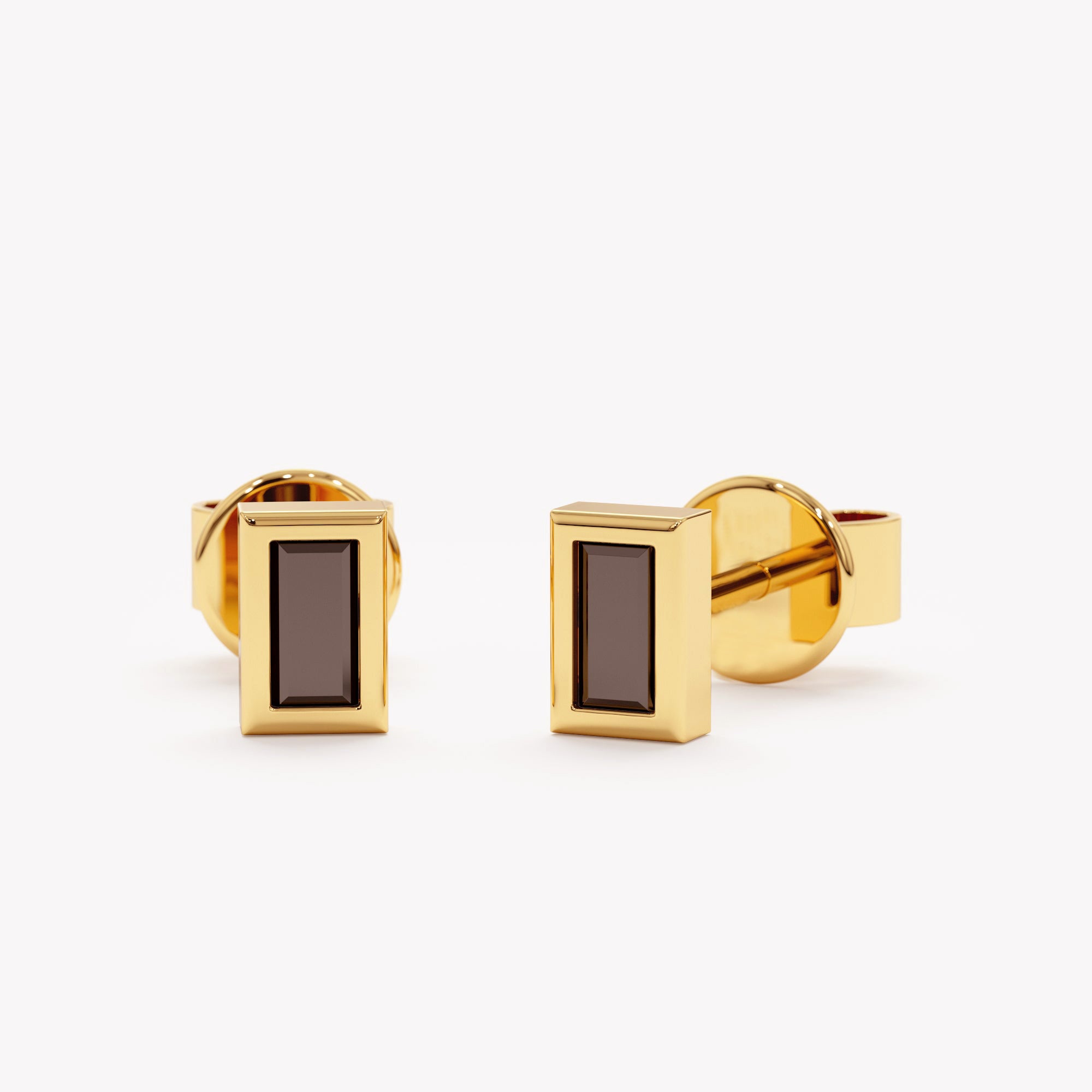Baguette Dark Elegance Studs