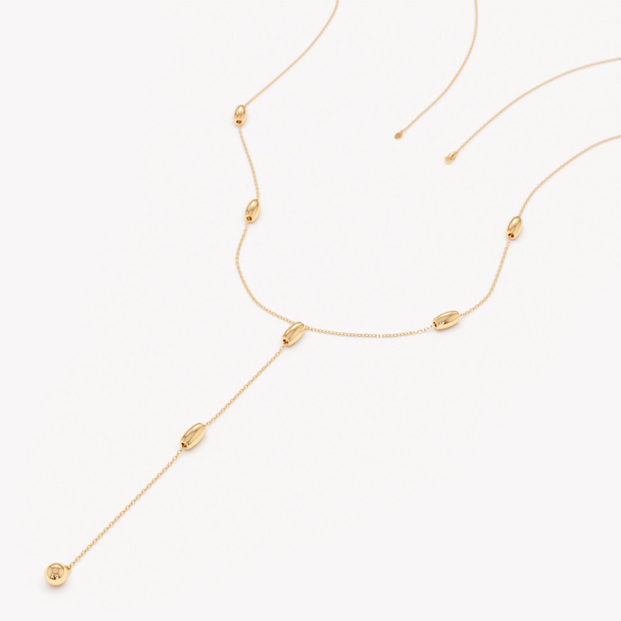 Versatile Beaded Lariat Necklace