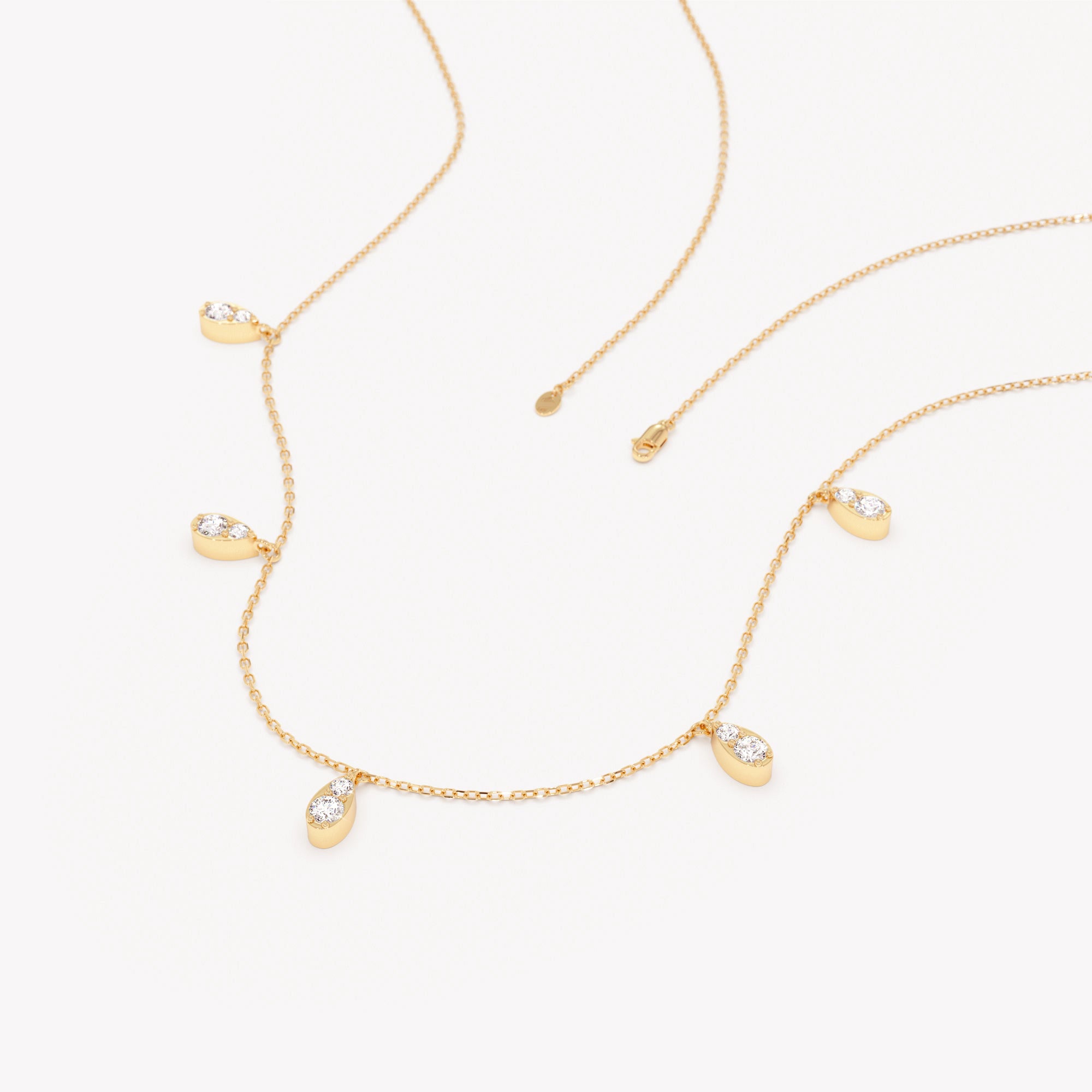Dainty Sterling Teardrop Necklace