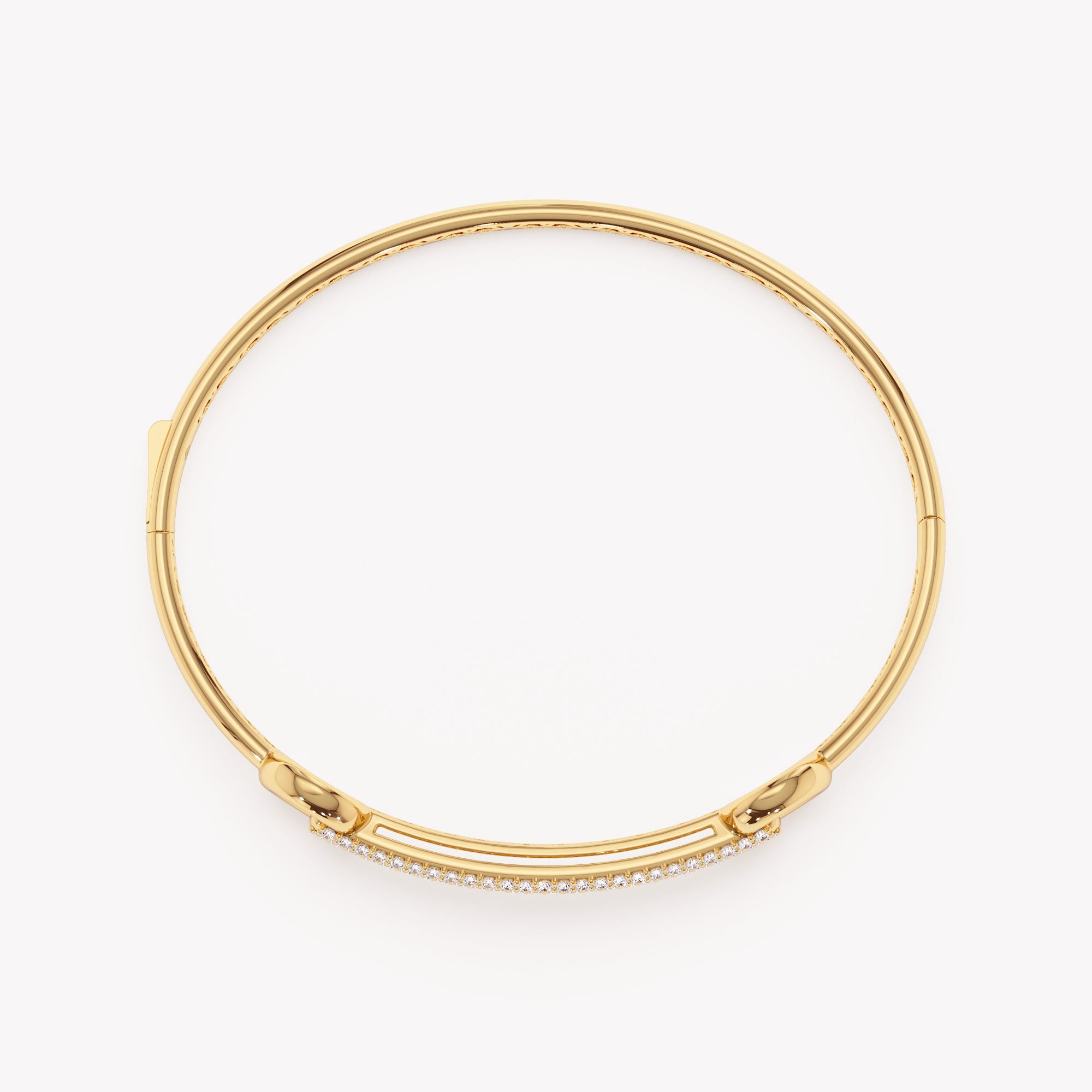 Interlocking Circle and Bar Bangle