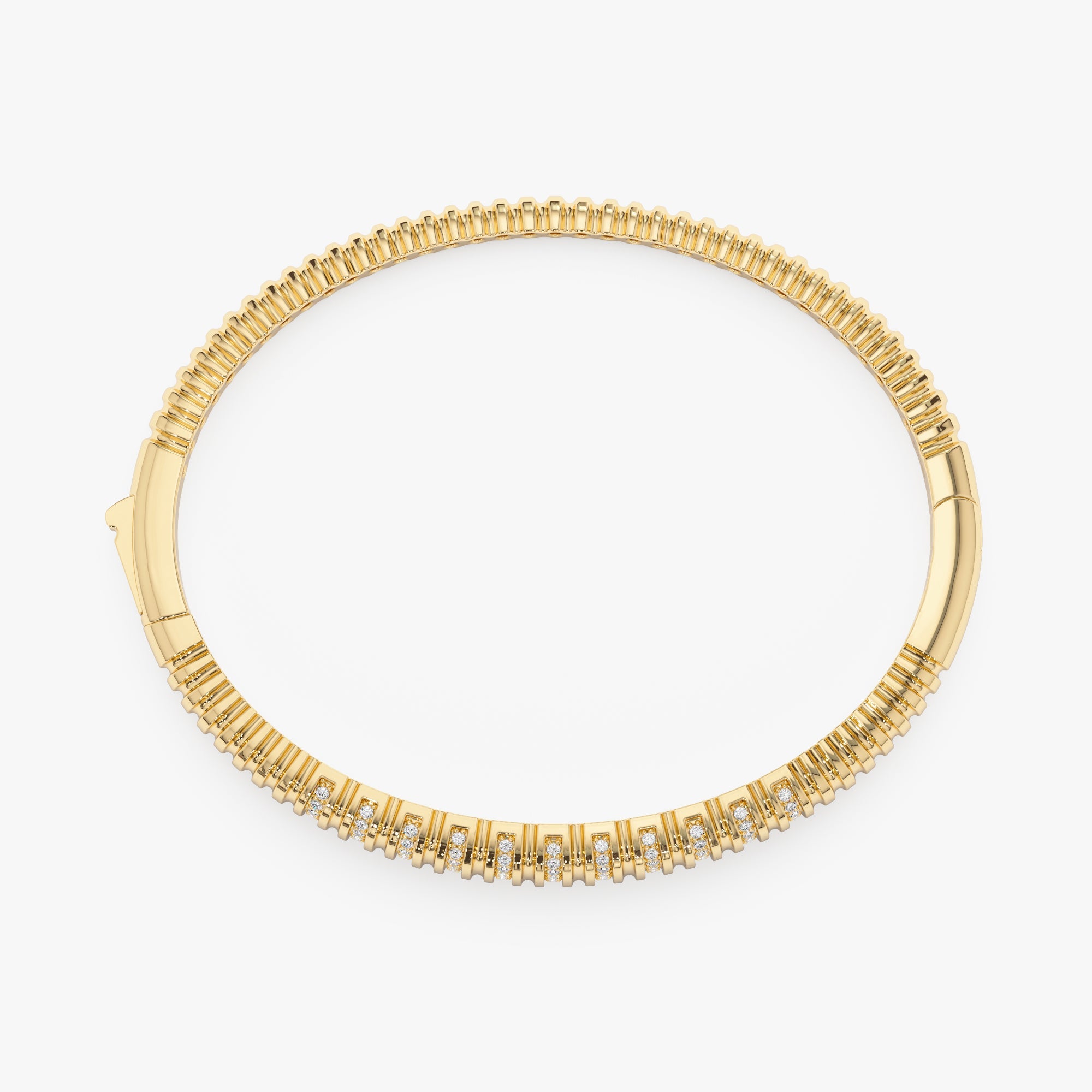 Lunar Glow Diamond Bangle