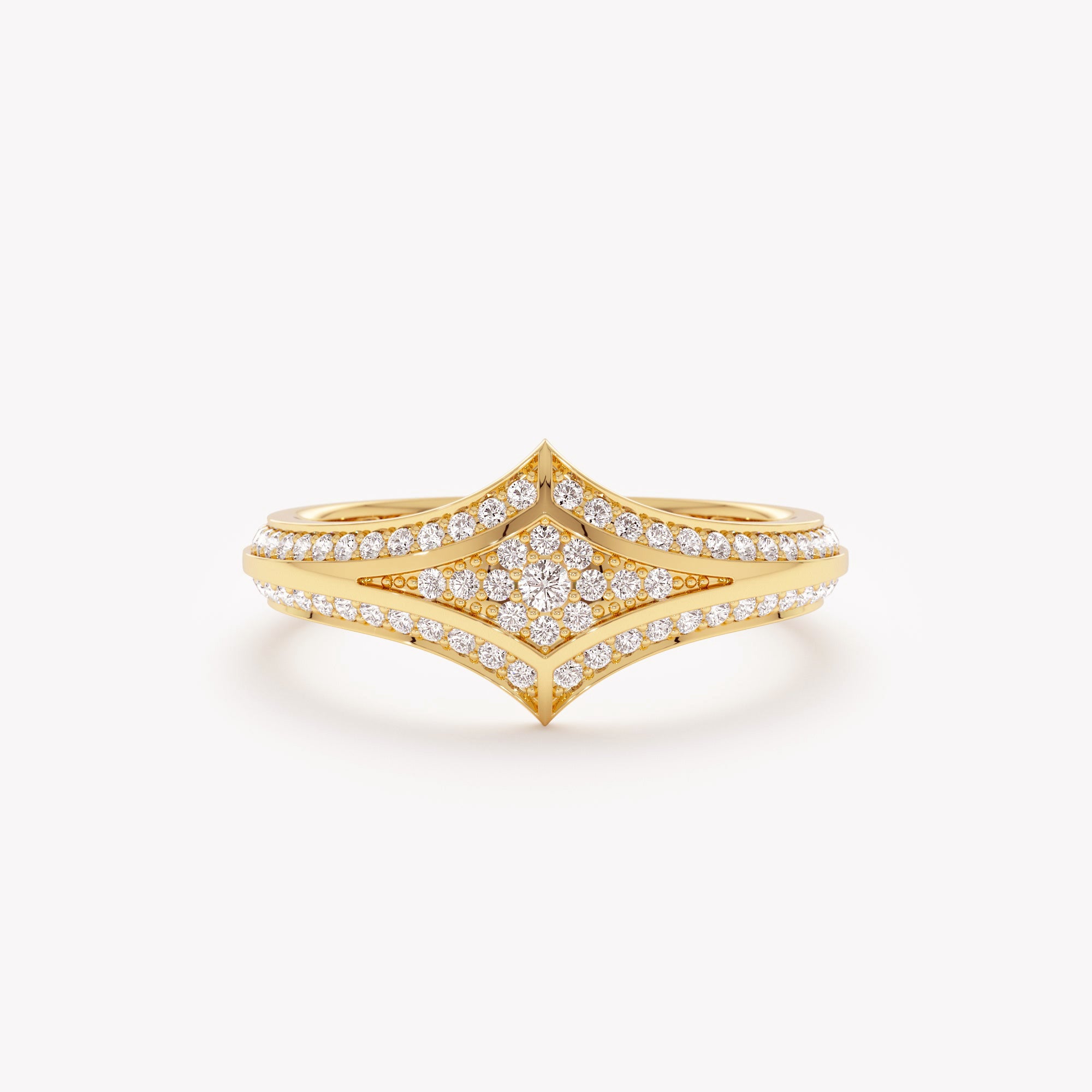 Glimmering Arrowhead Ring