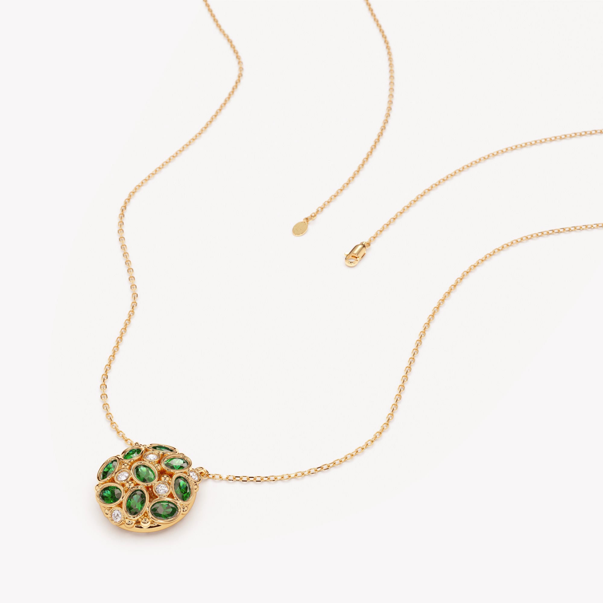 Emerald Radiance Cluster Pendant