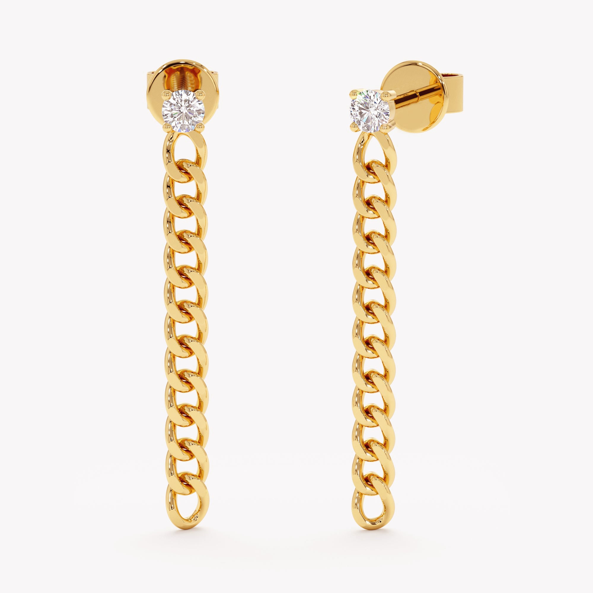 Luxe Link Drop Studs